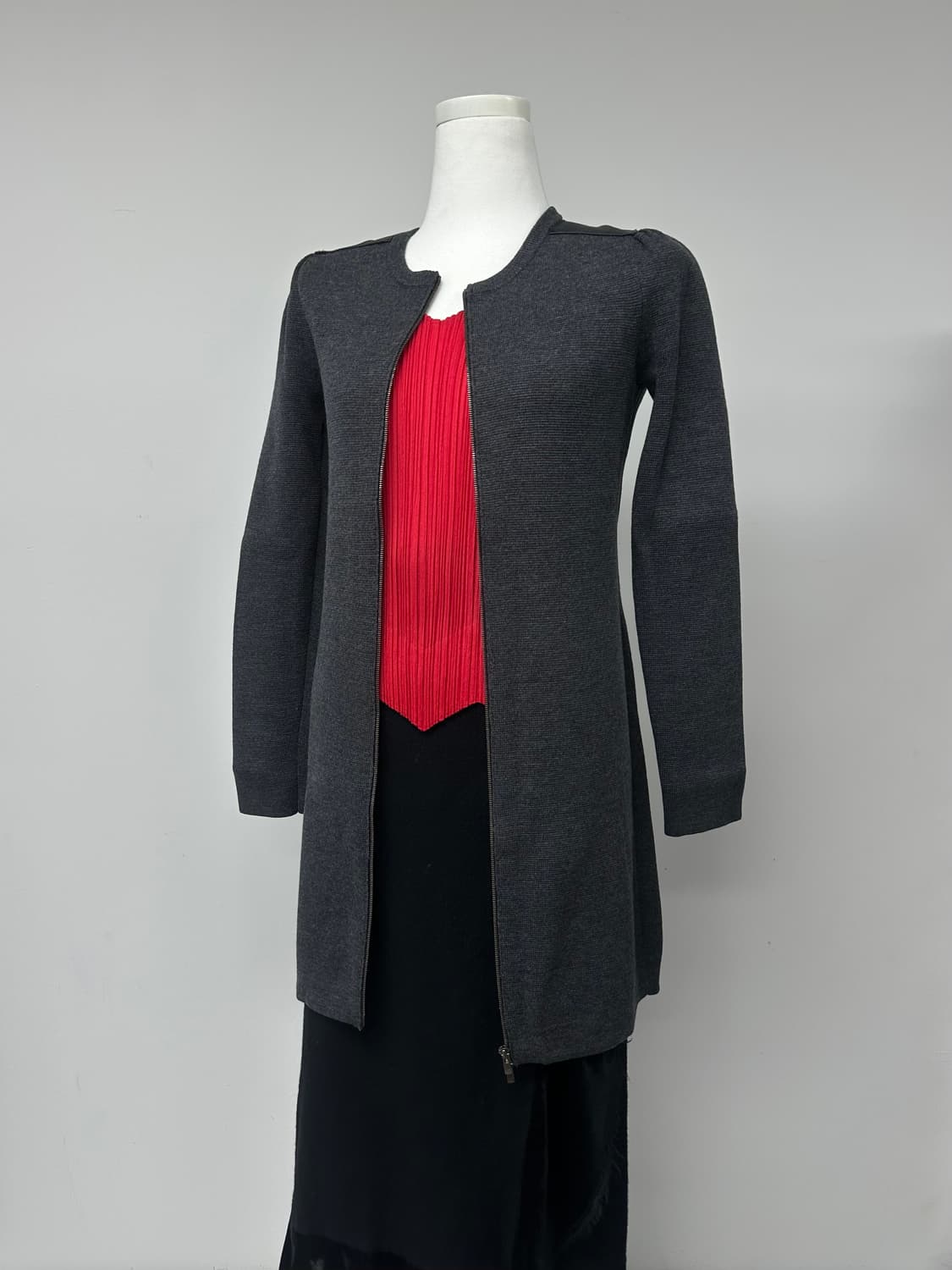 띠어리 양가죽 니트 원피스 자켓 상품이미지9