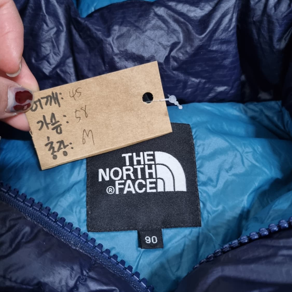 노스페이스 패딩 퍼플  상품이미지4