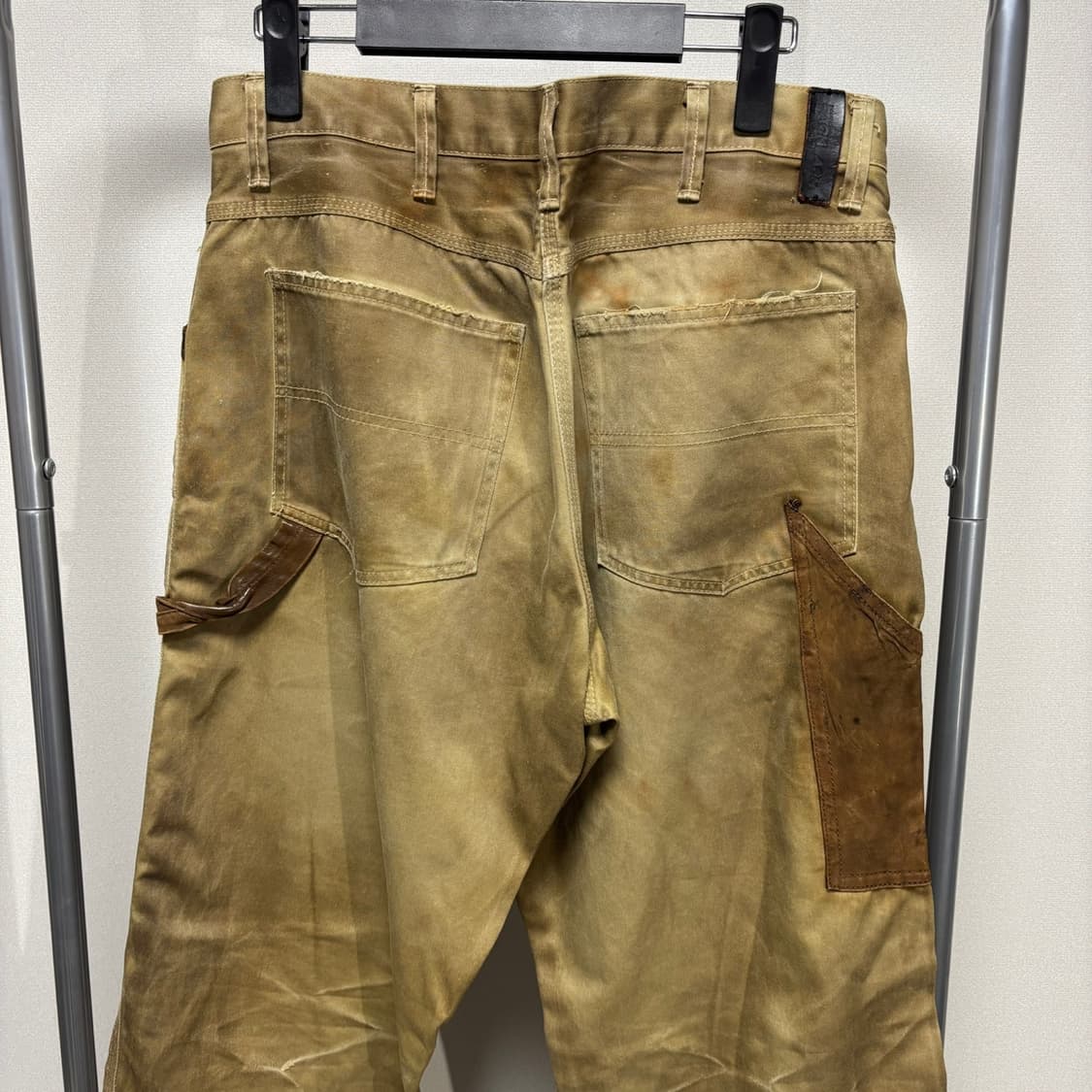 M) 이사무 카타야마 백래쉬 레더 패치 워크 팬츠 상품이미지6