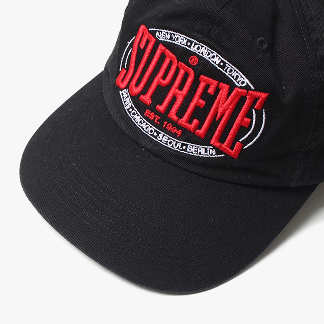  SUPREME "Black Red Cap" 상품이미지2