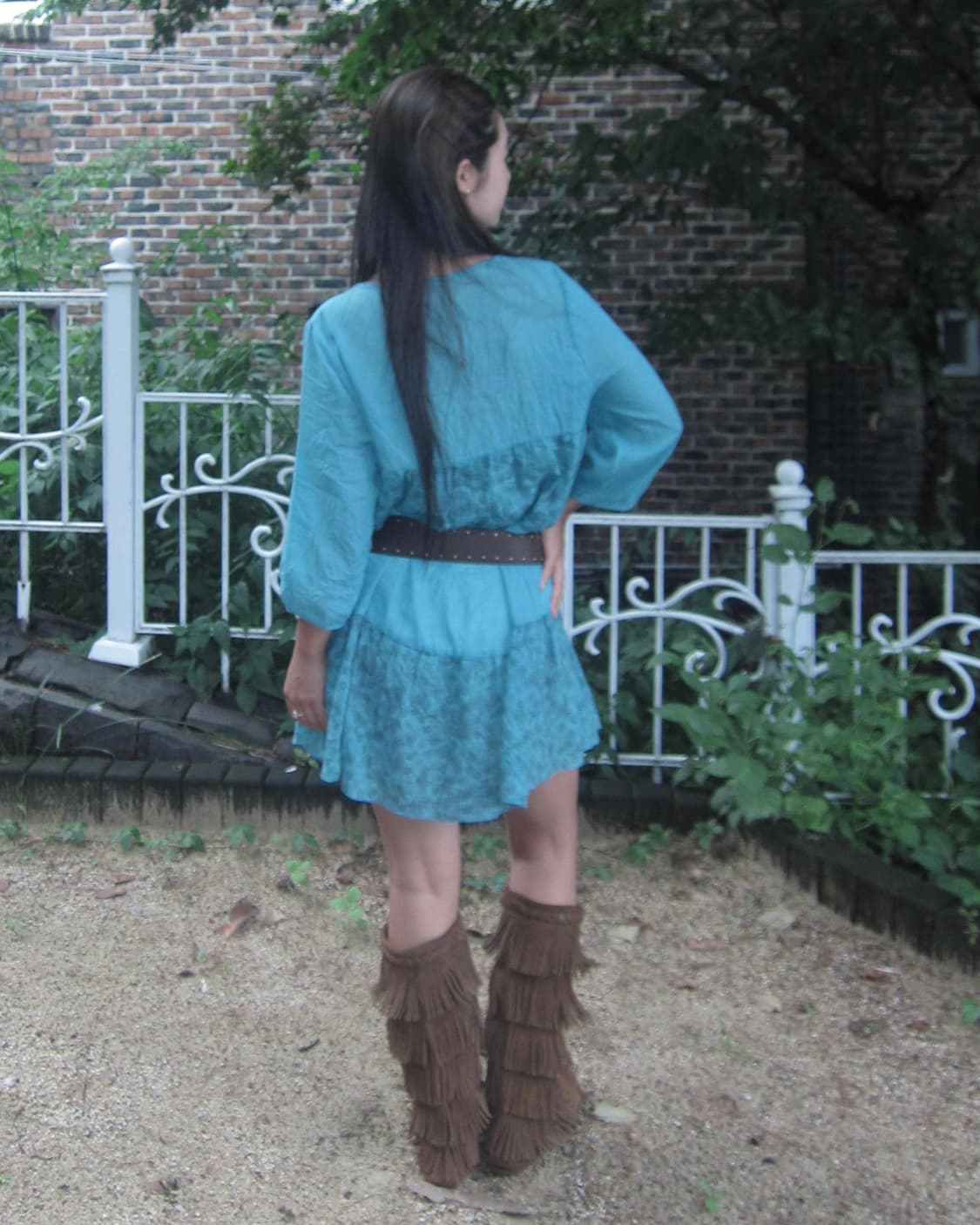 vintage blue flower ops 상품이미지10