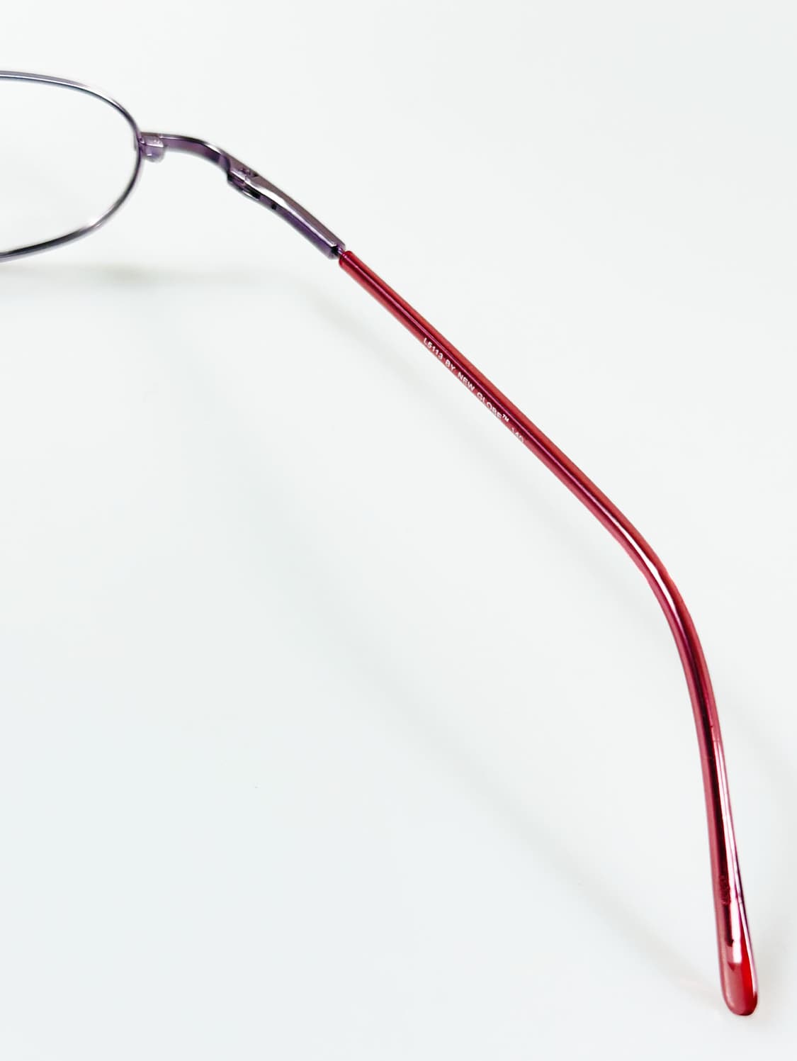 90s NEW GLOBE 라이트퍼플 슬림 오벌 빈티지 안경 상품이미지6