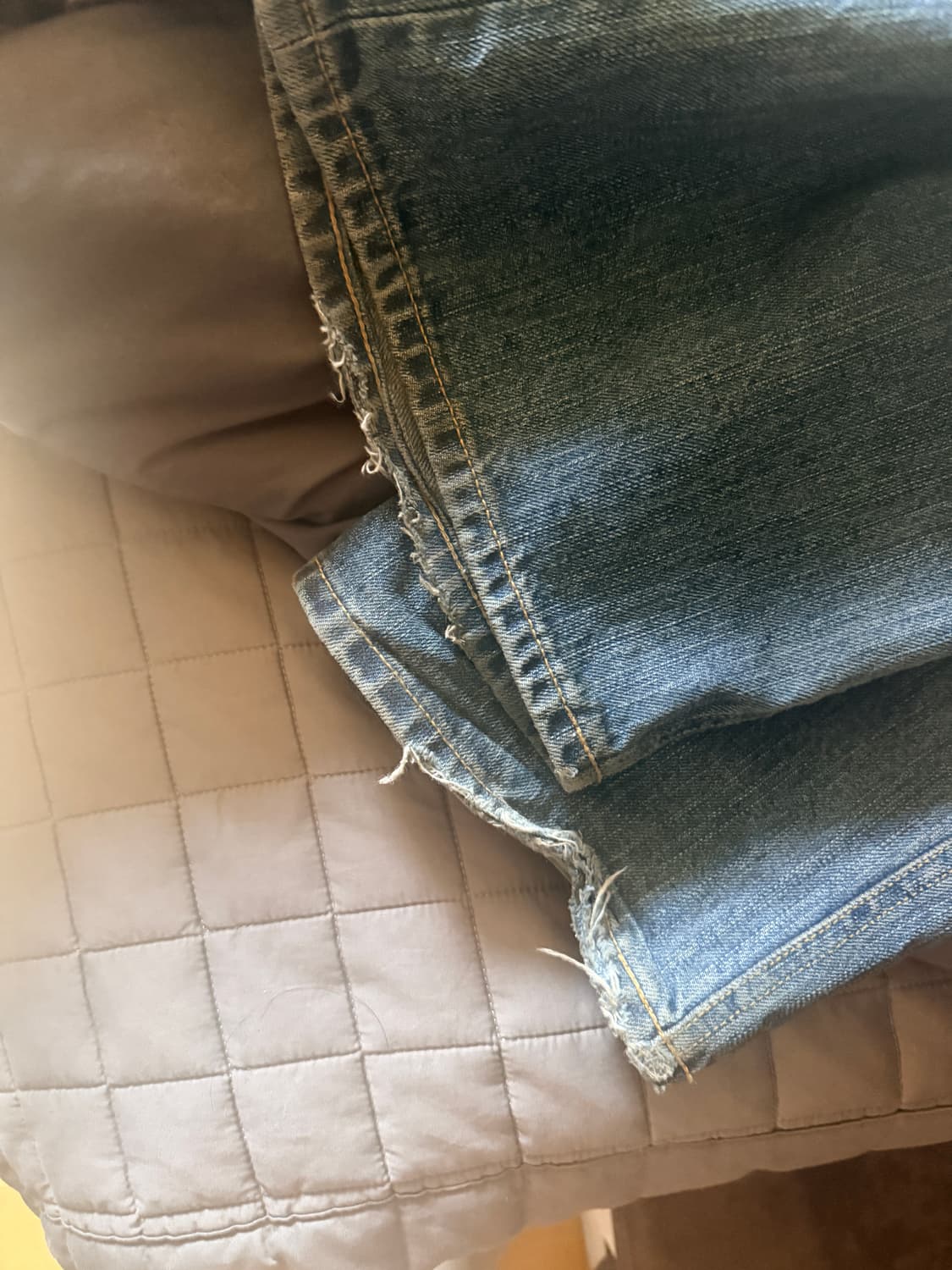 해칭룸 레귤러 셀비지 진 더스티 블루 상품이미지2
