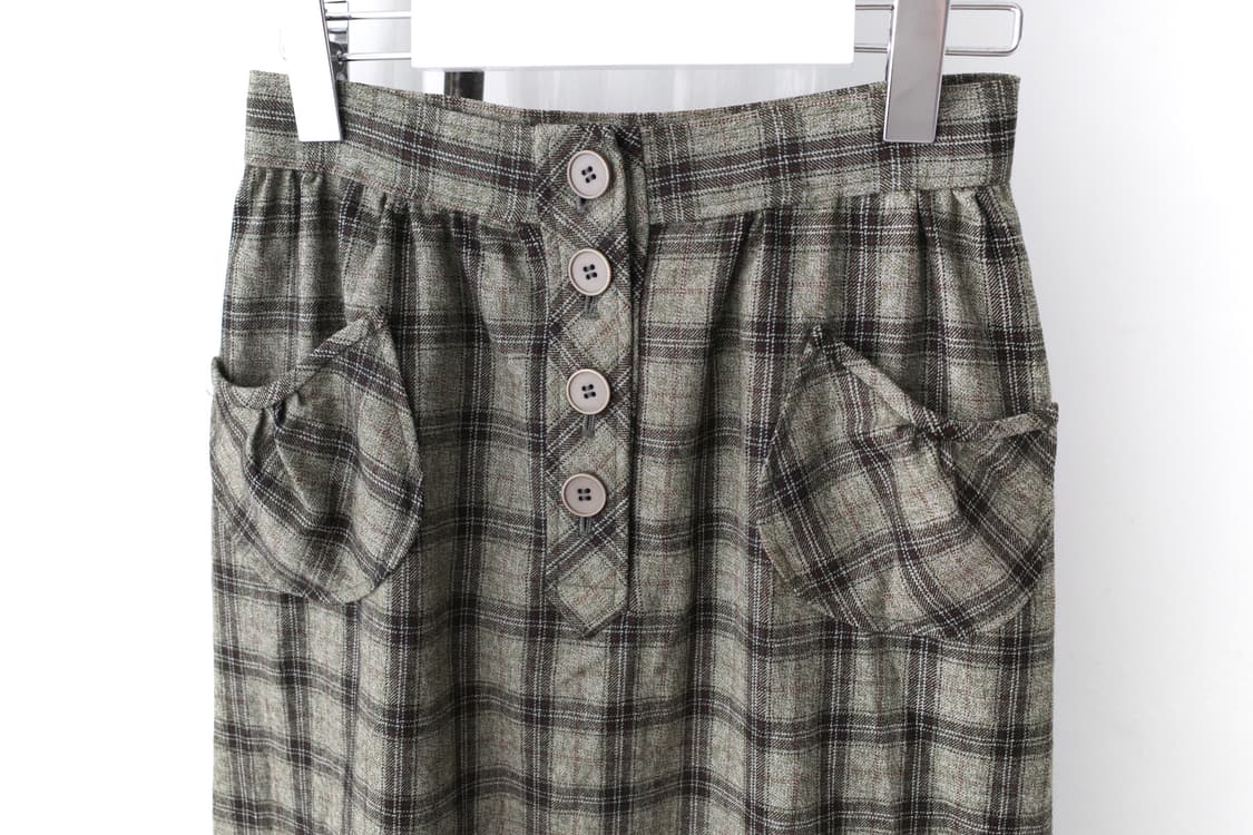 check pocket skirt 상품이미지2