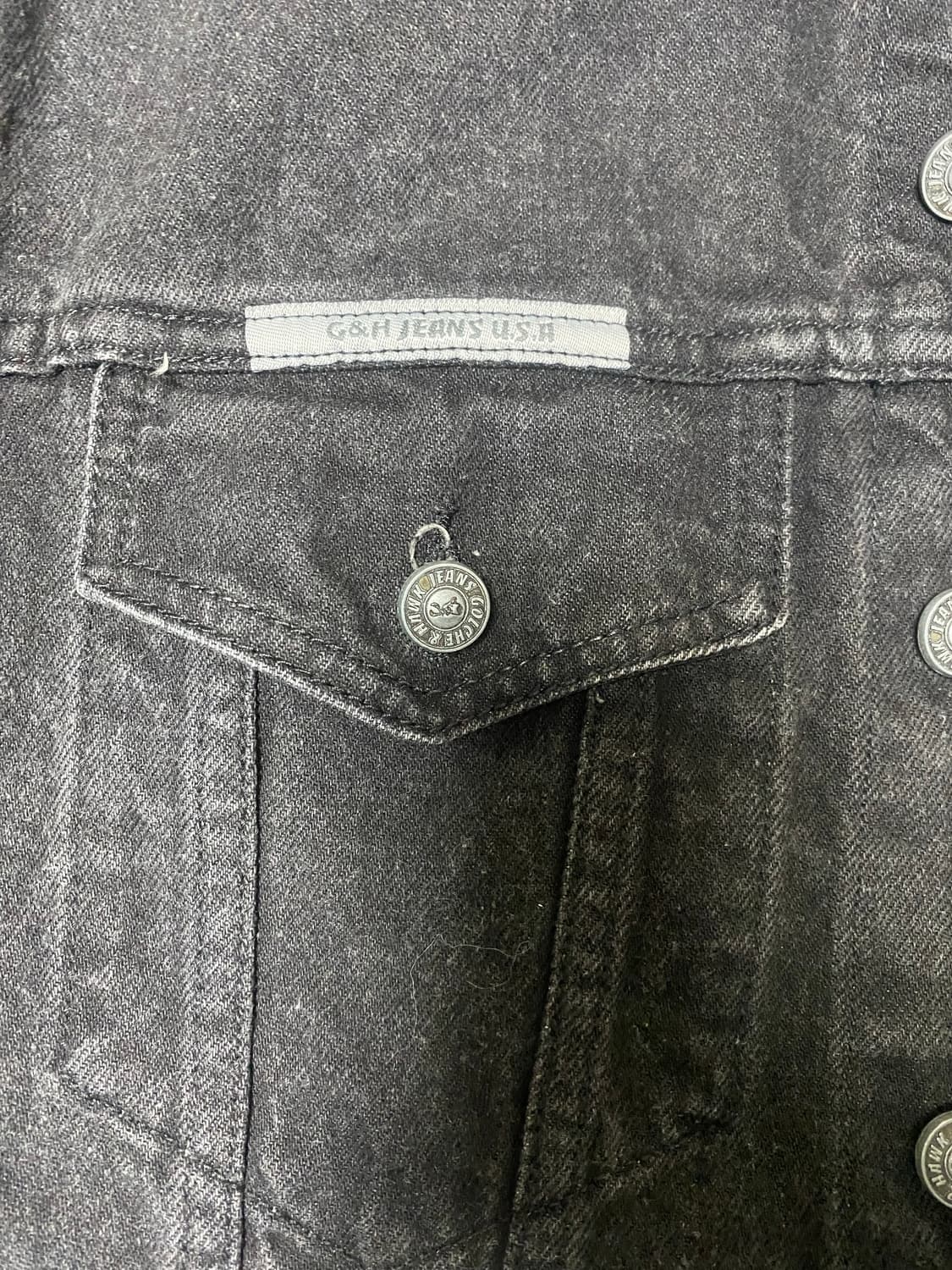 USA G&H 데님 자켓 블랙 청자켓 상품이미지2