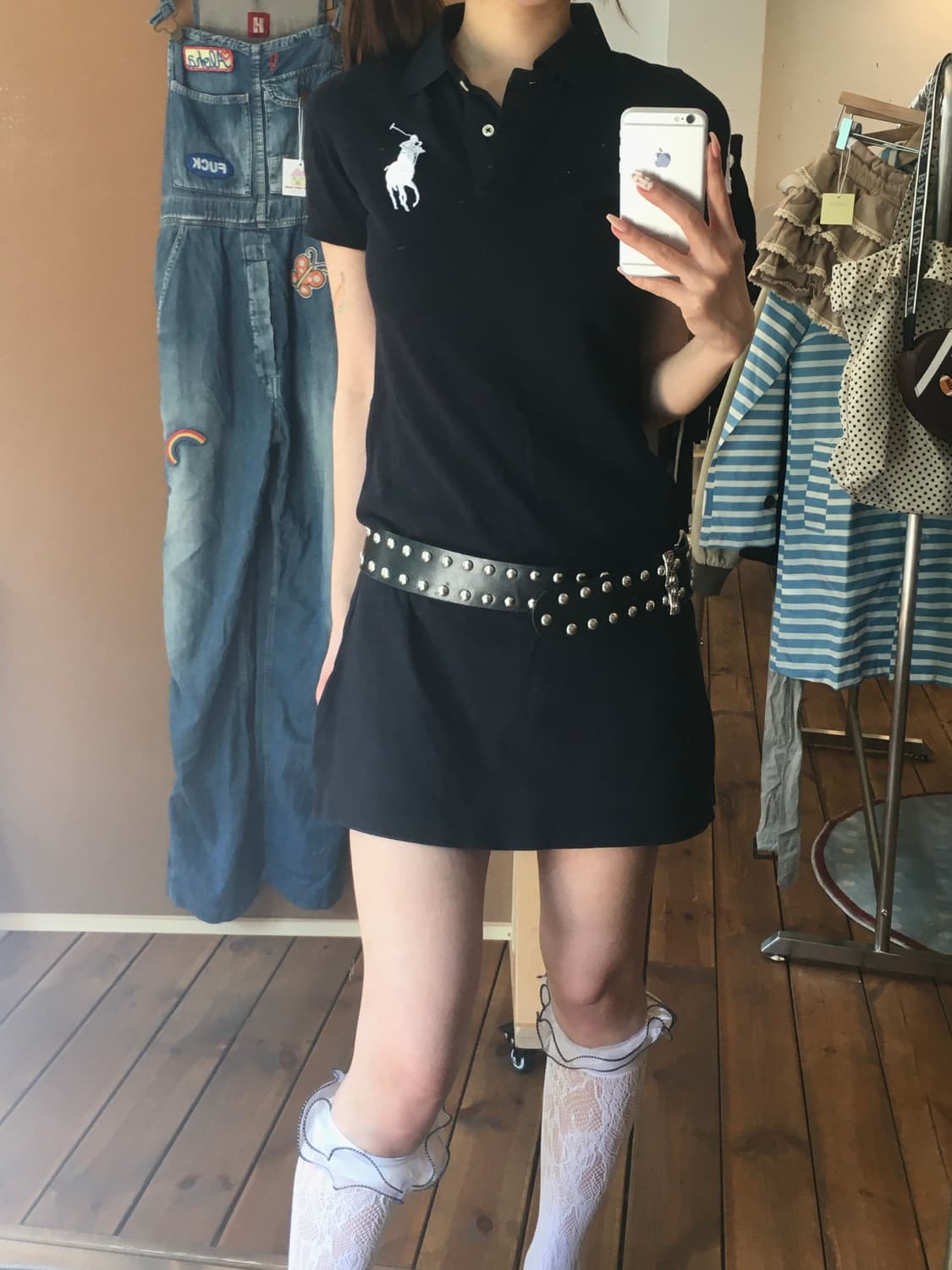 폴로 빅포니 블랙 원피스 상품이미지1