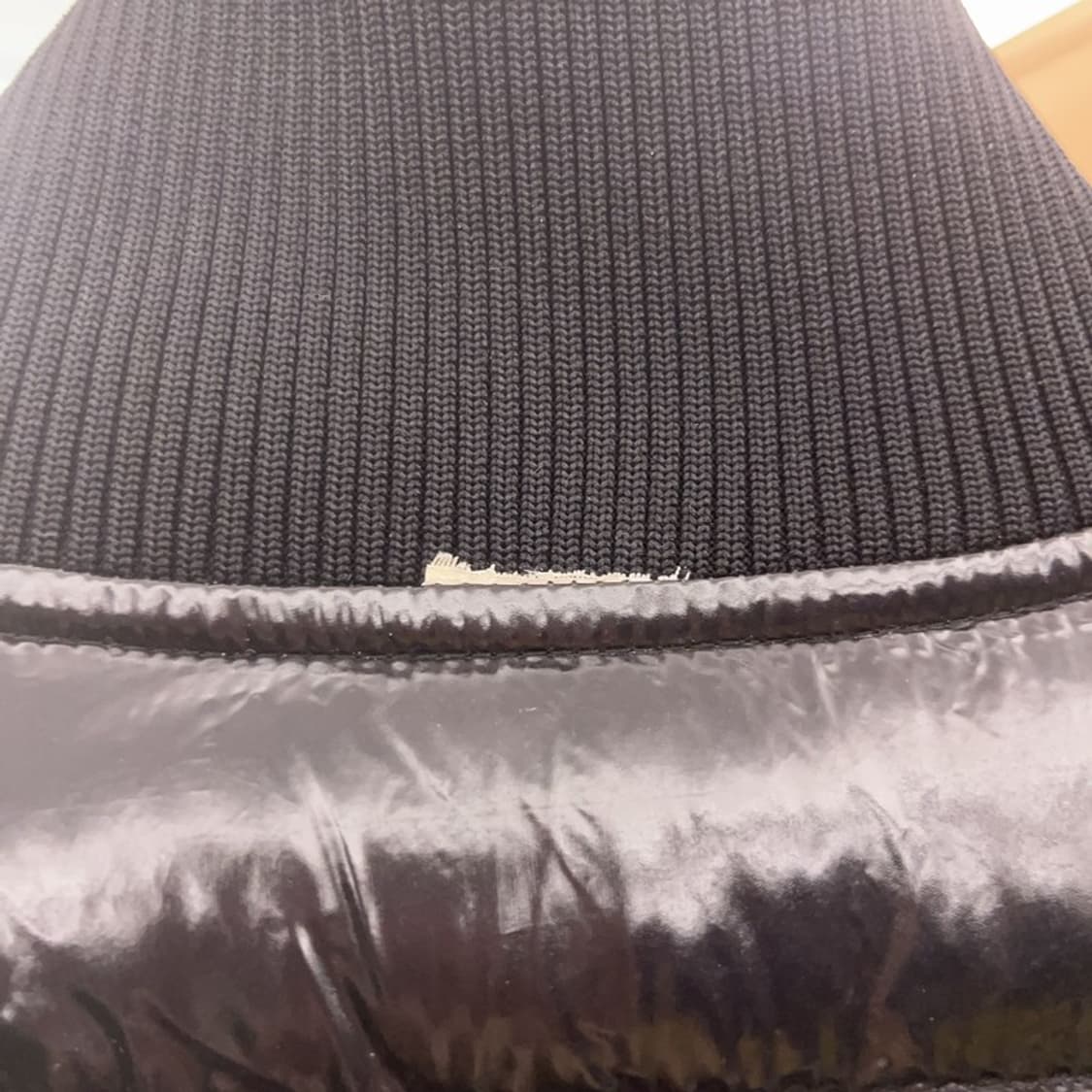 갭 Y2K 유니크 유광 오렌지블랙 패딩 S C07013 상품이미지6