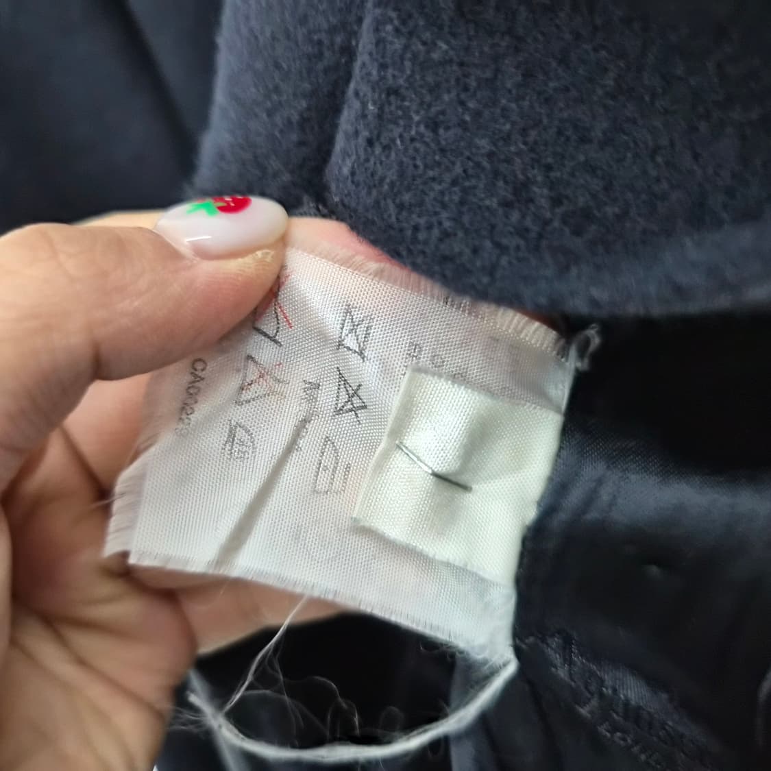 아쿠아스쿠텀 모직 블랙 코트 여성 M 상품이미지4