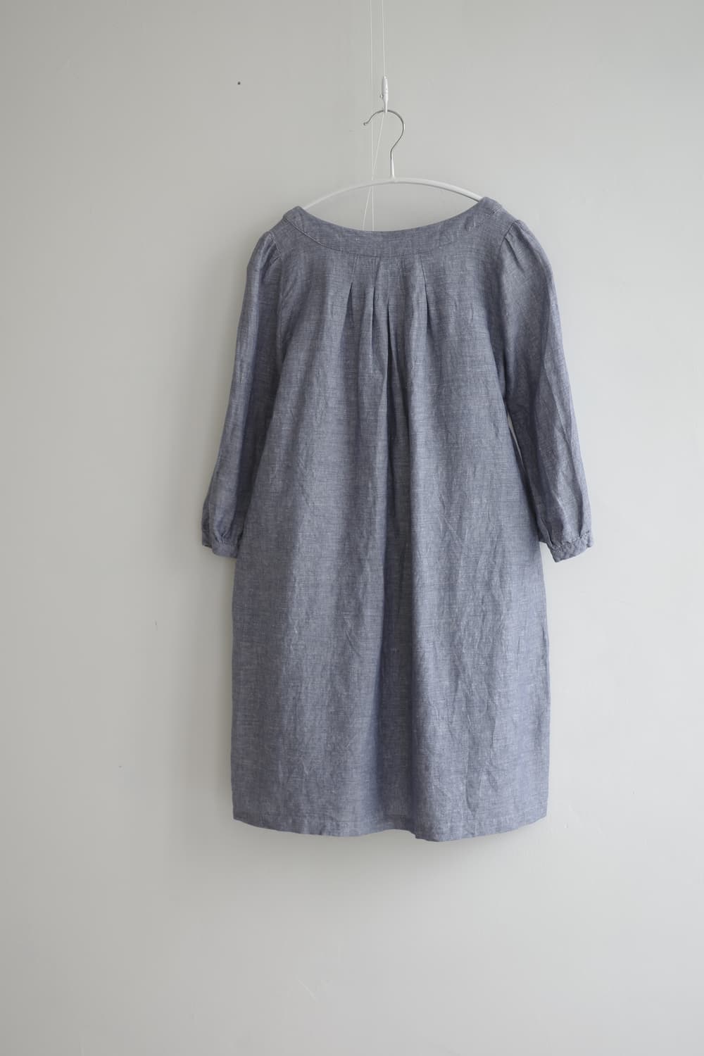 ROUX-BRIQUE 린넨 셔링 원피스 상품이미지4