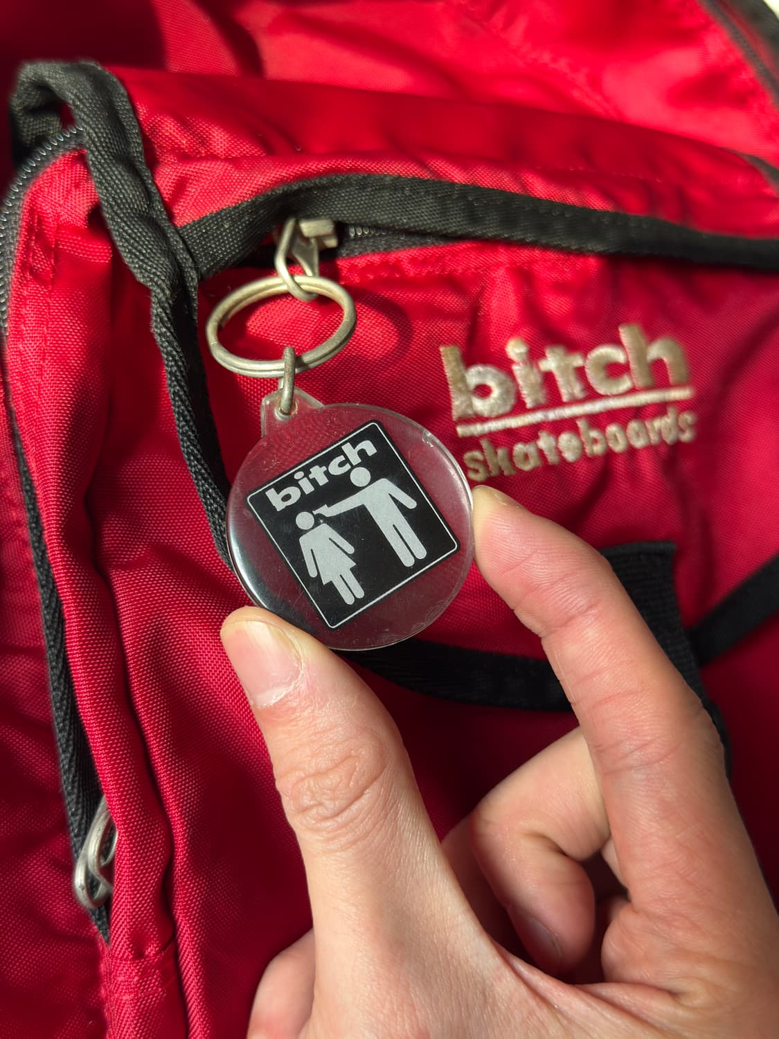 90s Bitch skateboards keyring backpack 상품이미지5