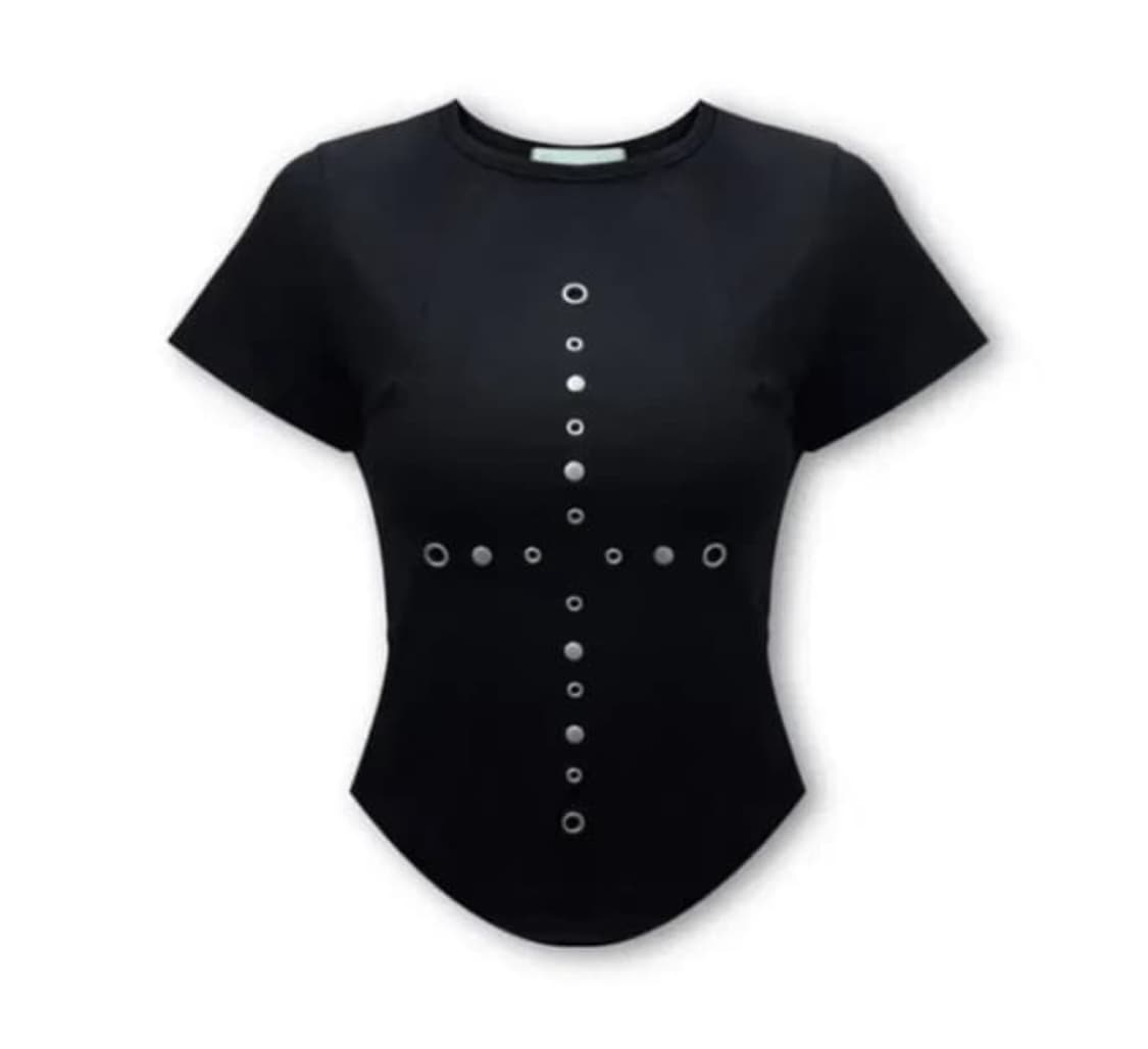 [새상품] 0104 리벳 반팔티 상품이미지1