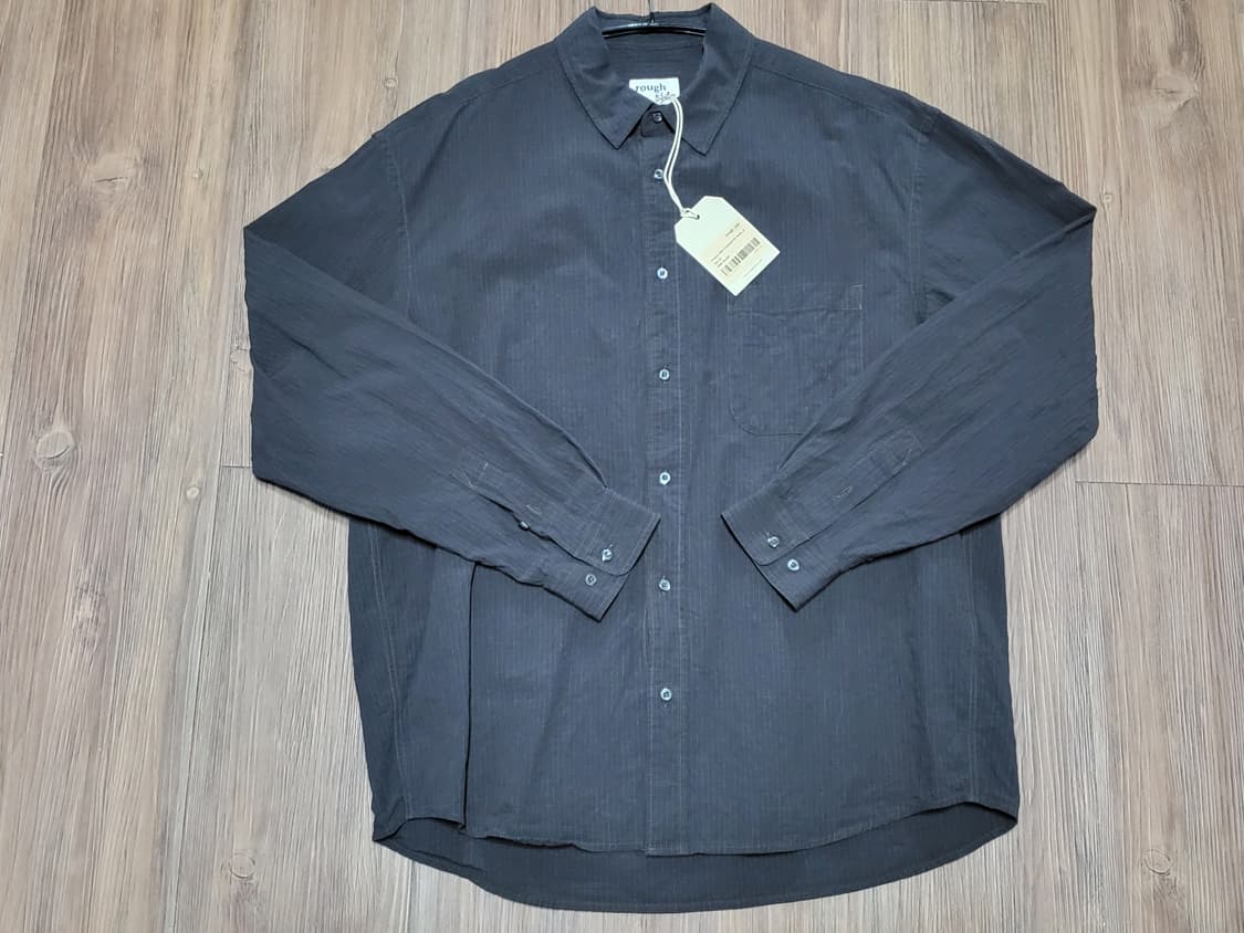 러프사이드 프라이머리 셔츠 차콜 핀스트라이프 3사이즈 상품이미지2