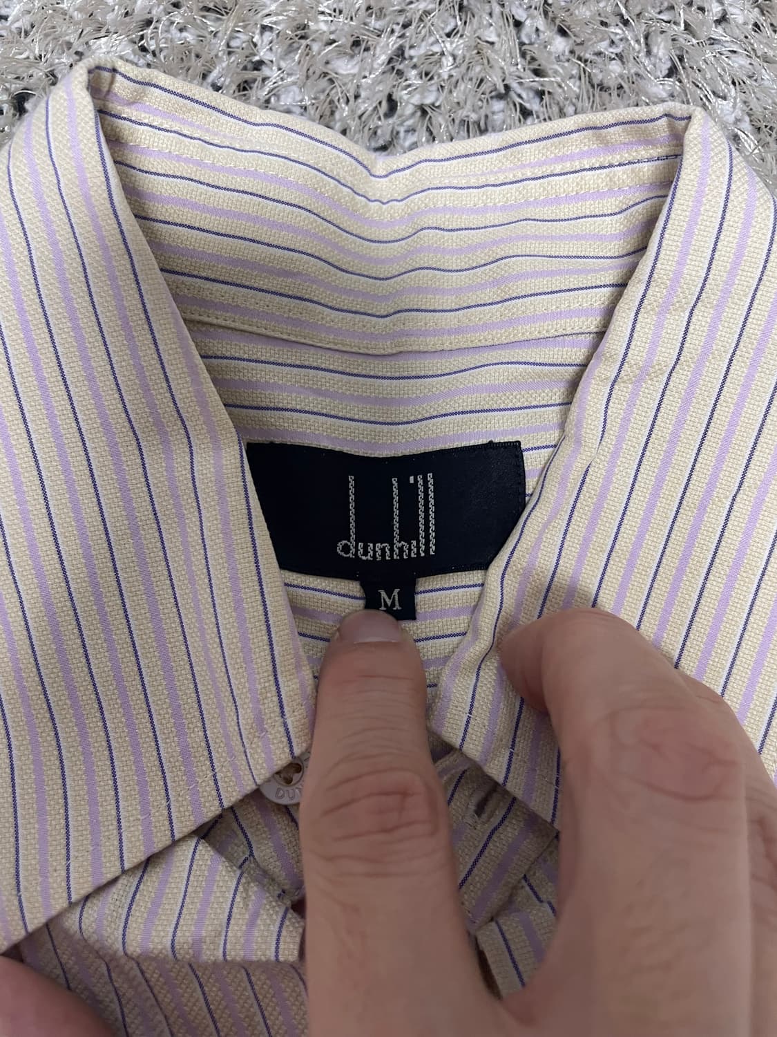 던힐 스트라이프 셔츠 105사이즈 상품이미지3