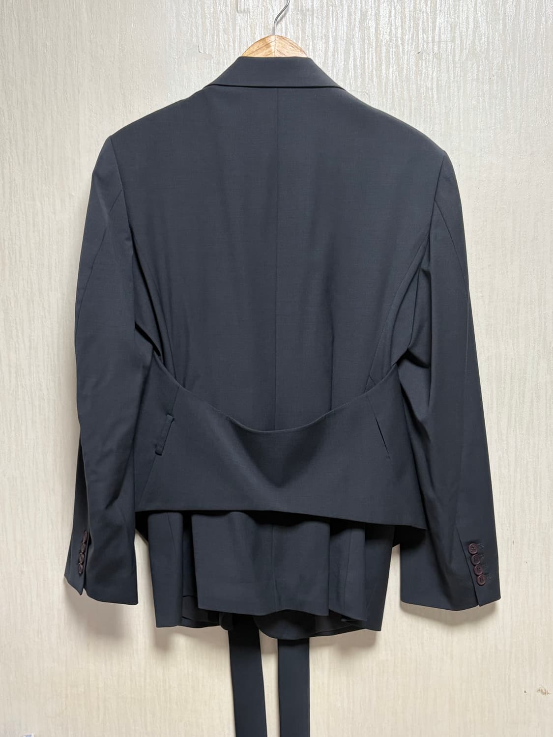 로우클래식 울 블레이져 블루그린 상품이미지5