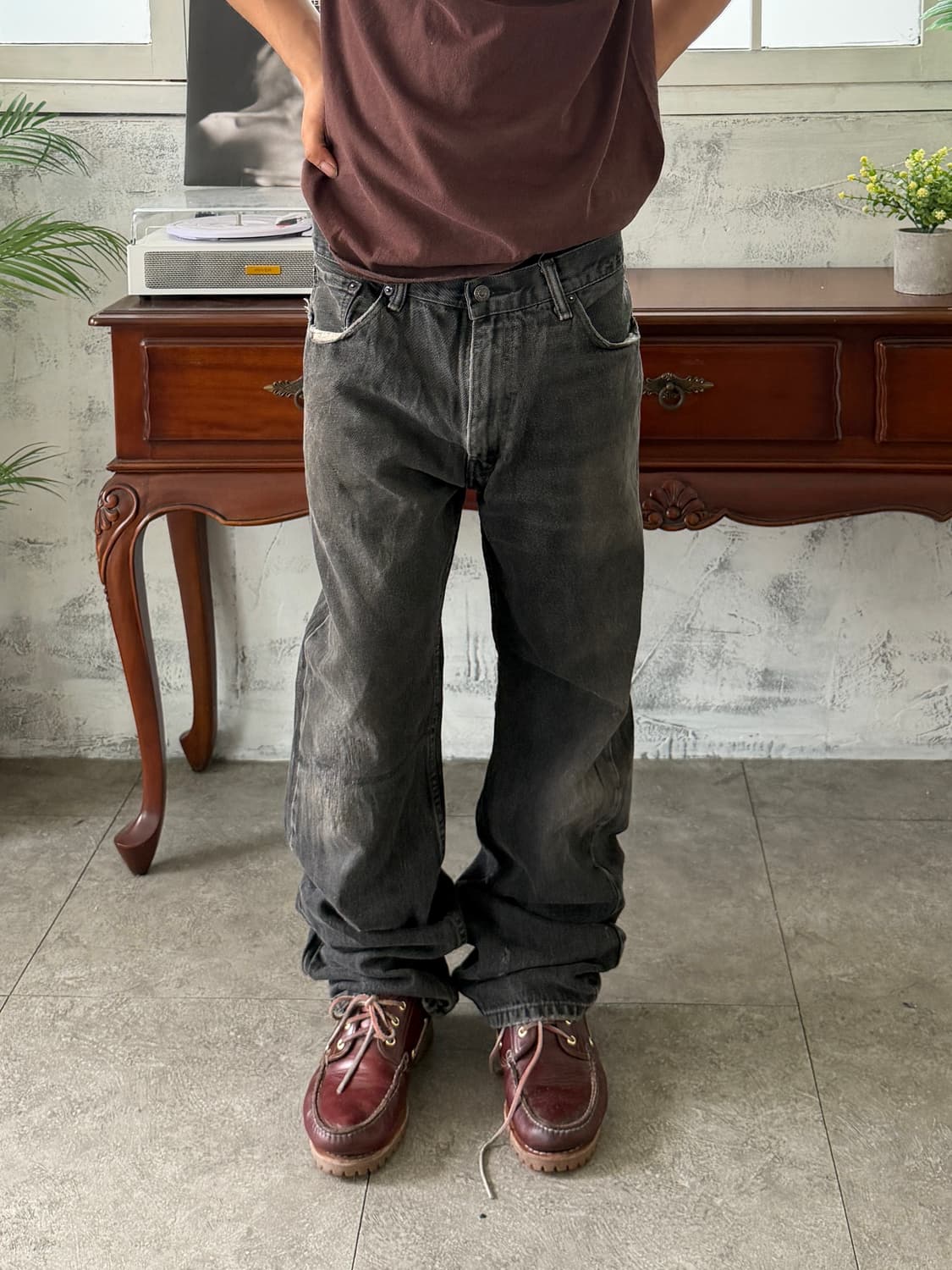 리바이스 505 레귤러 스트레이트 블랙 상품이미지1