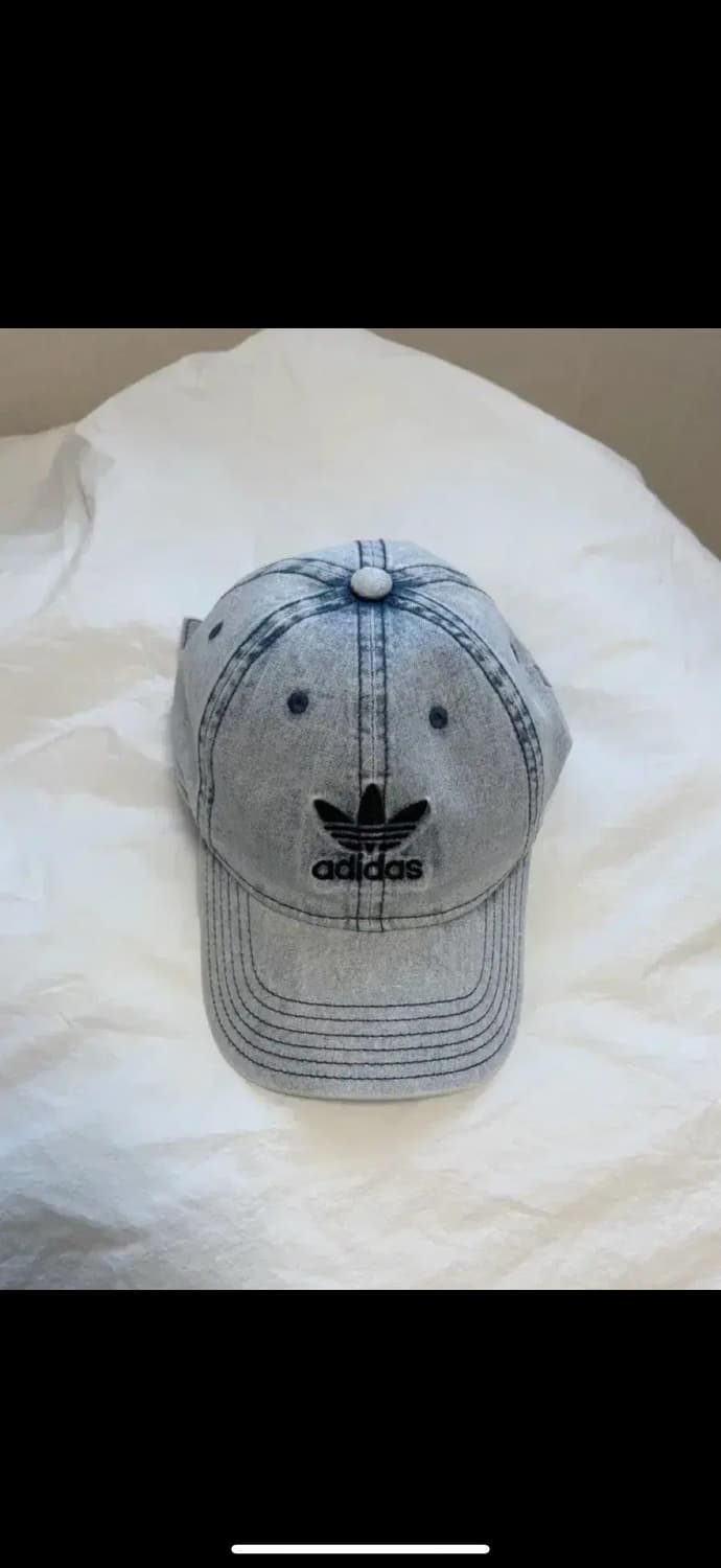 아디다스 빈티지 데님 볼캡 연청 상품이미지2