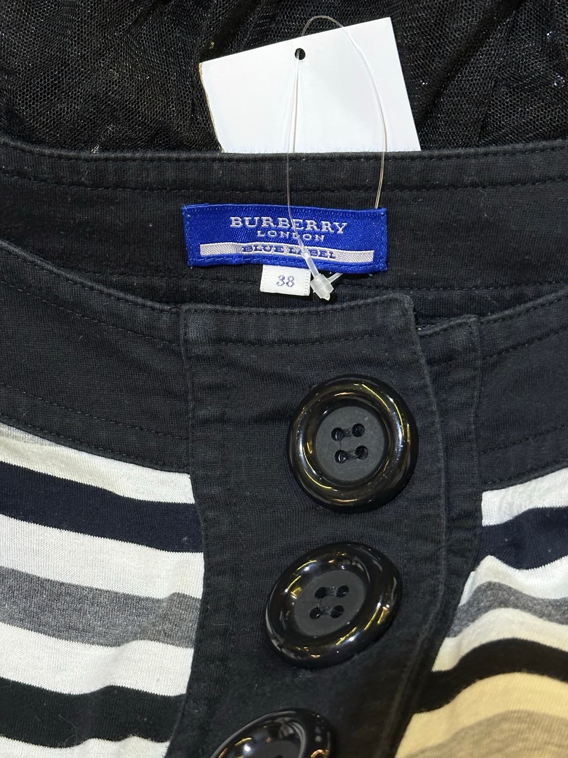 BURBERRY 버버리 블랙 스트라이프 롱슬리브 상품이미지5