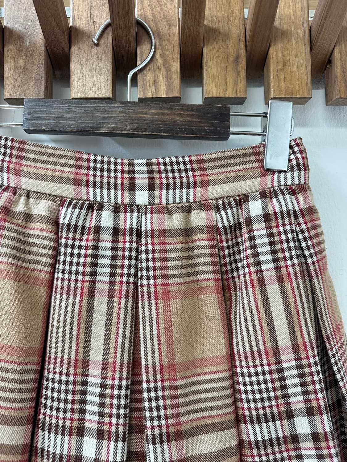 일본빈티지 Liz Lisa 리즈리사 체크 플리츠 큐롯팬츠 레이스 스커트 상품이미지2