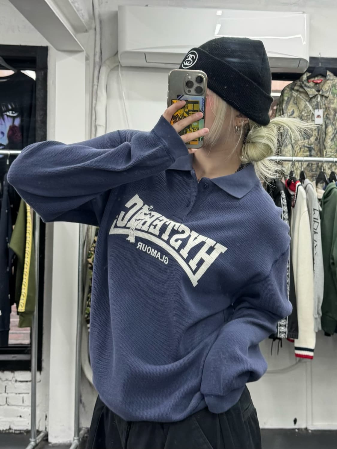 히스테릭 글래머 컴프레션 와플 롱슬리브 상품이미지6