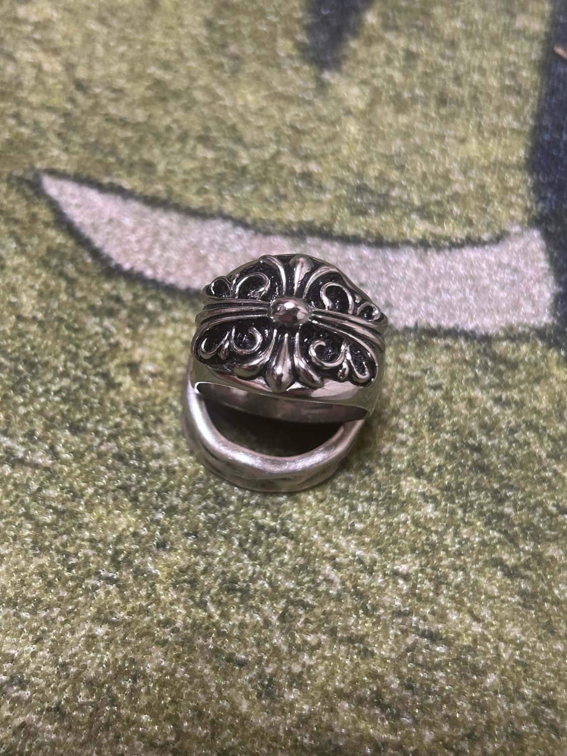 십자가 문양 포인트 반지 상품이미지2