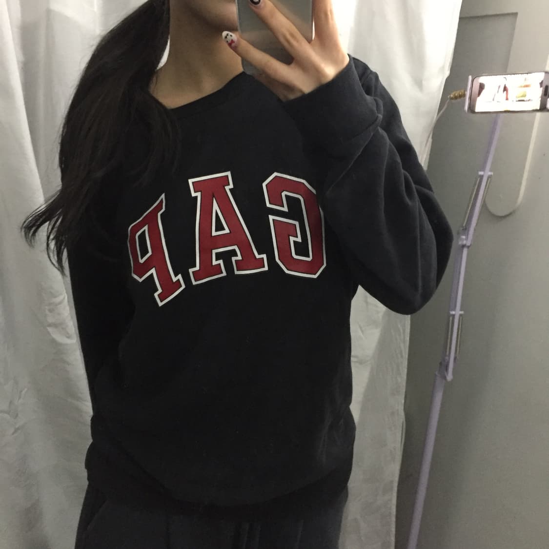 GAP 갭 프린팅 오버핏  맨투맨 상품이미지2