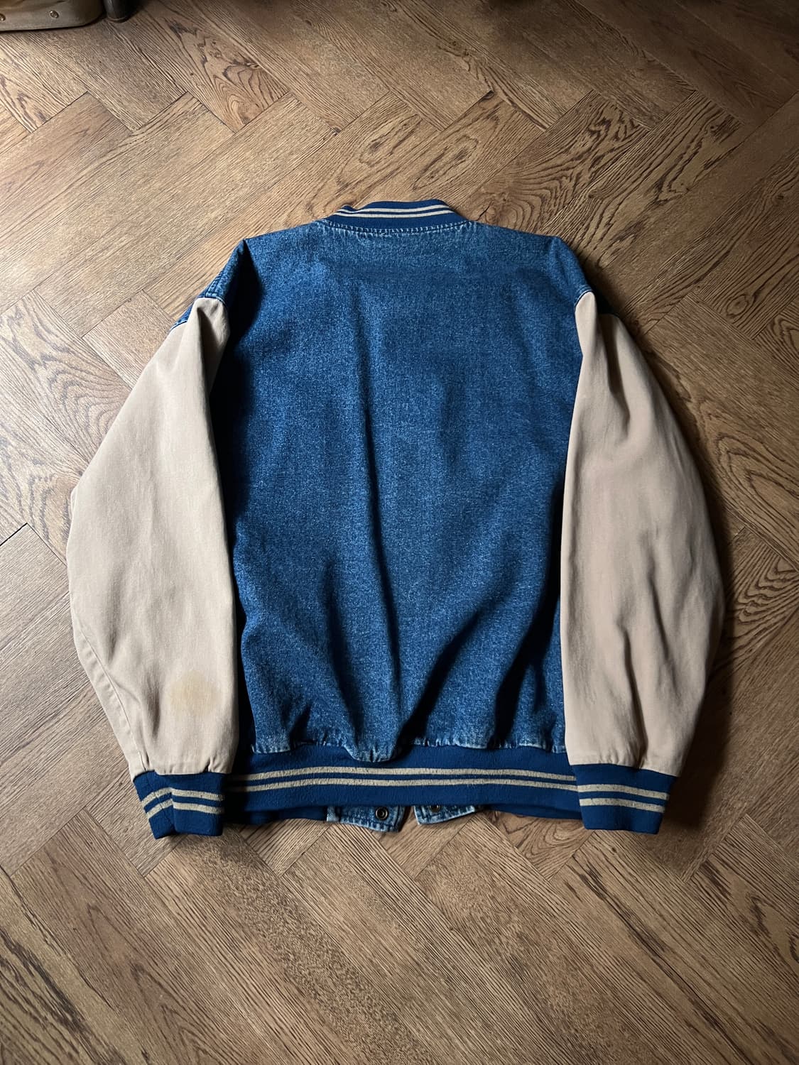 [XL]90's Lee SPORT 리 스포츠 데님 바시티 자켓 상품이미지8