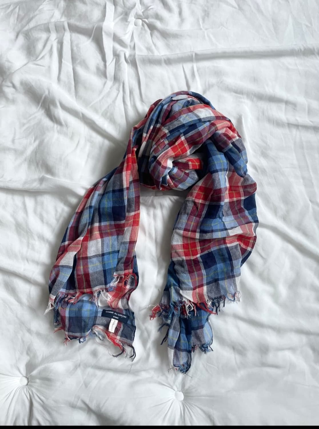 꼼데가르송 옴므 체크 머플러 상품이미지1