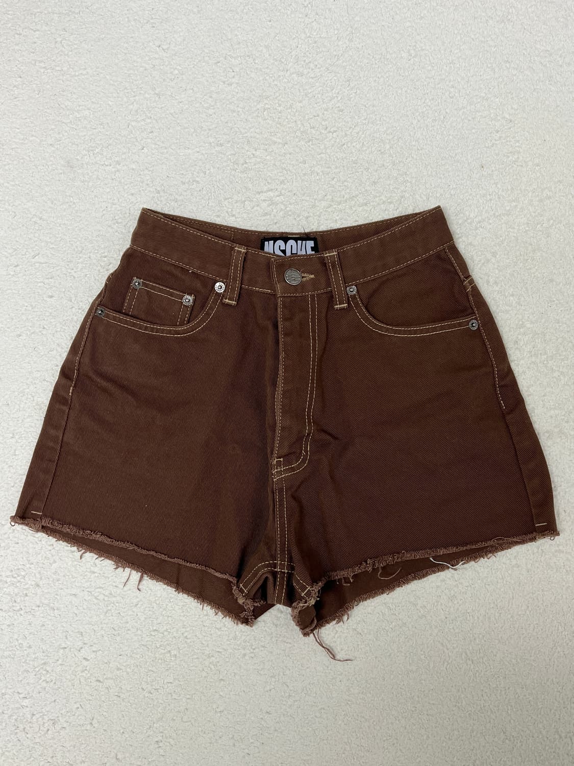미스치프 브라운 숏팬츠S 상품이미지1