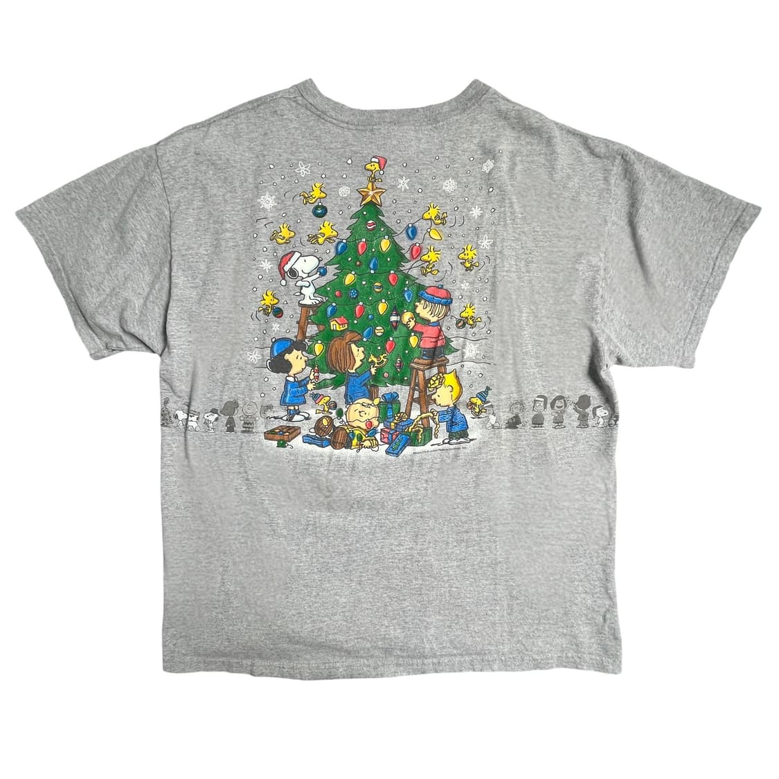 스누피 크리스마스 반팔티 그레이 상품이미지2