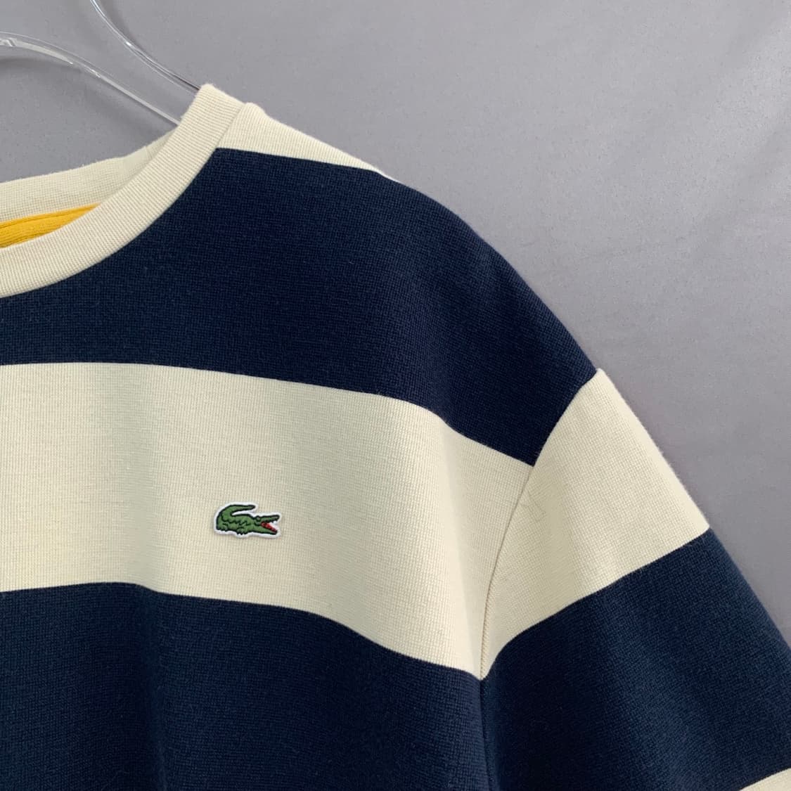 XL 라코스테 오버핏 스트라이프 단가라 반팔티  상품이미지4