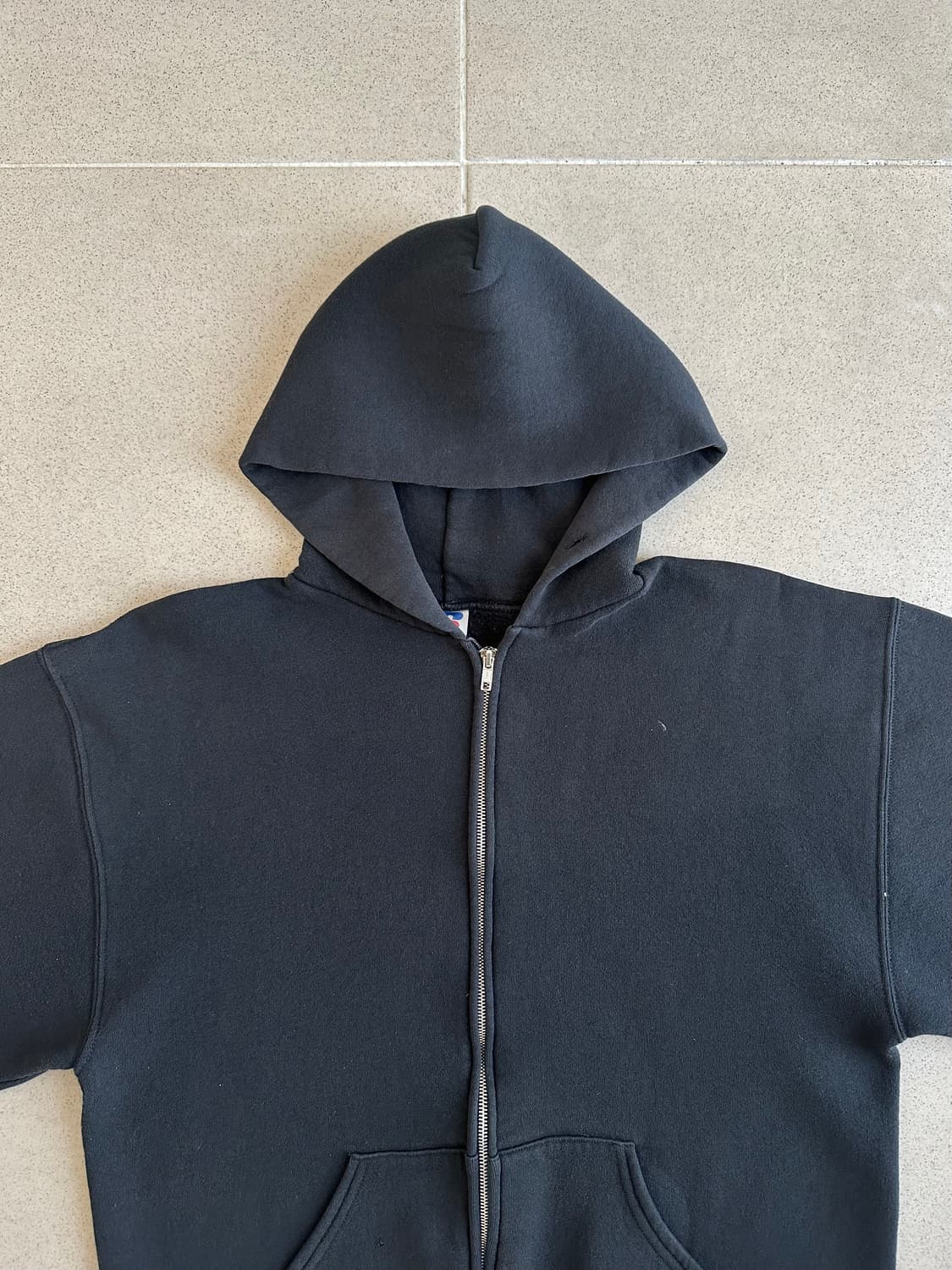 빈티지 러셀 후드집업 블랙 M 상품이미지4