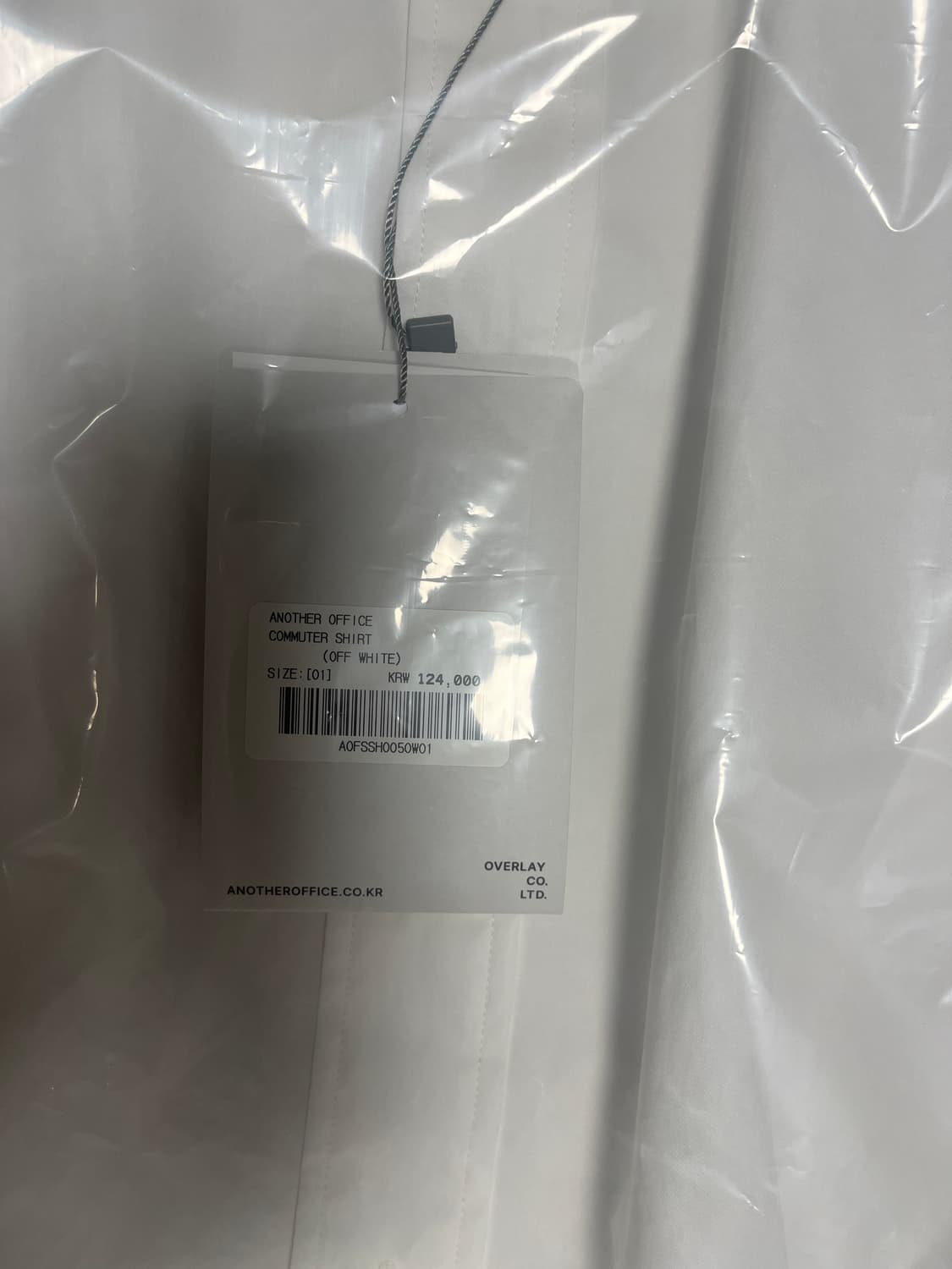 (새제품) 어나더오피스 셔츠 화이트 상품이미지3