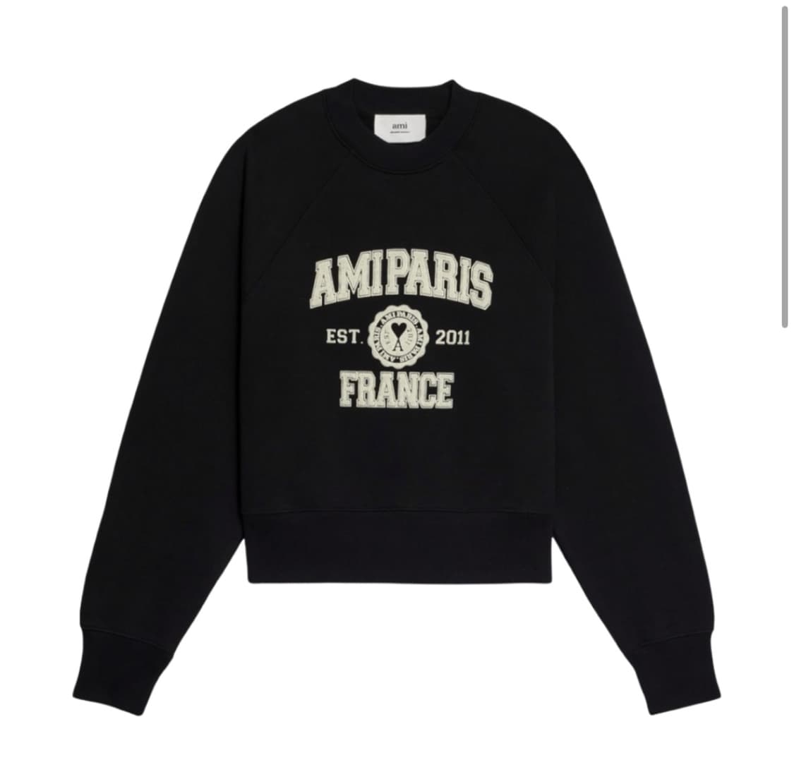 아미 파리 프랑스 스웨트셔츠 블랙 상품이미지1