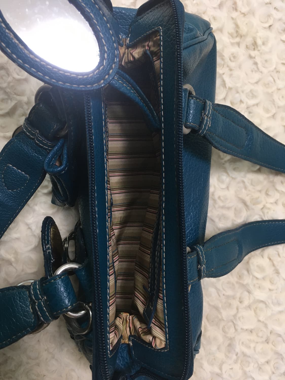 Jpn vintage bluegreen stud leather bag 상품이미지5