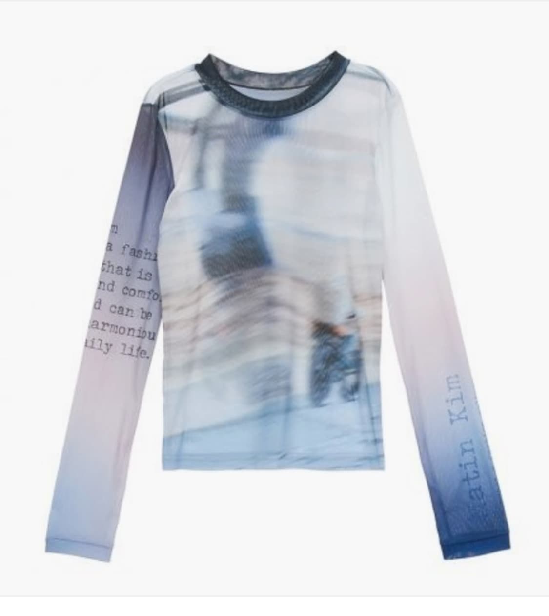 마뗑킴 몰디브 메쉬 탑 블루 (W) Matin Kim Maldives M 상품이미지1