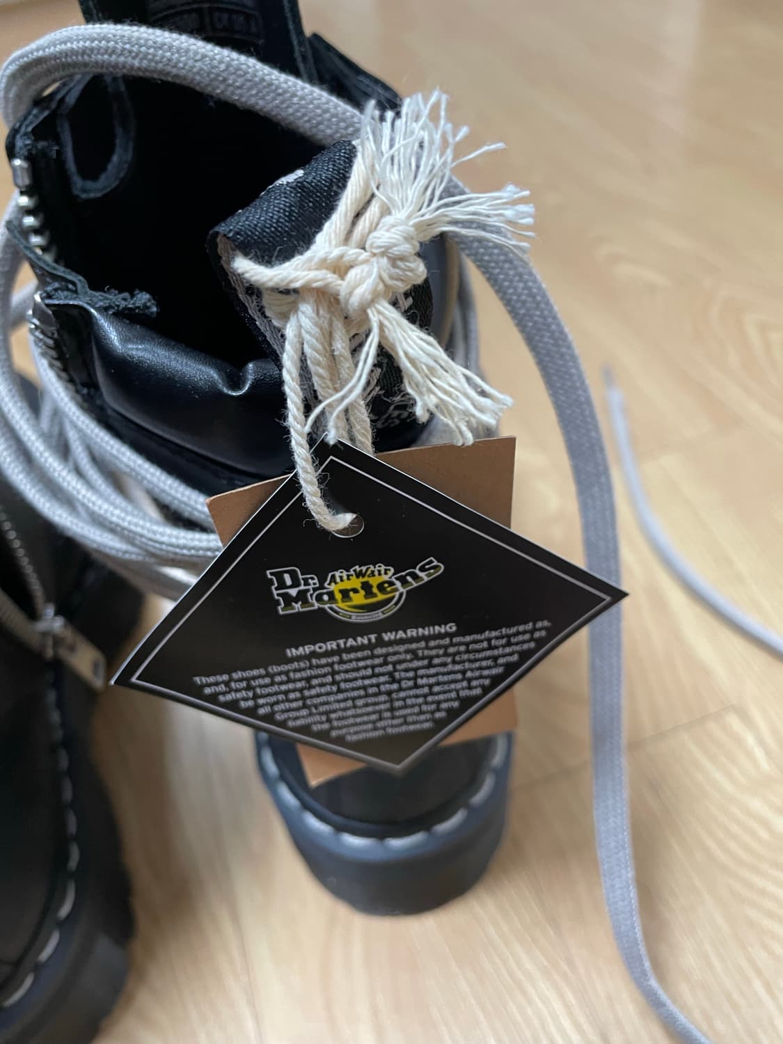 닥터마틴 x 릭오웬스 스틸토 uk7 상품이미지2