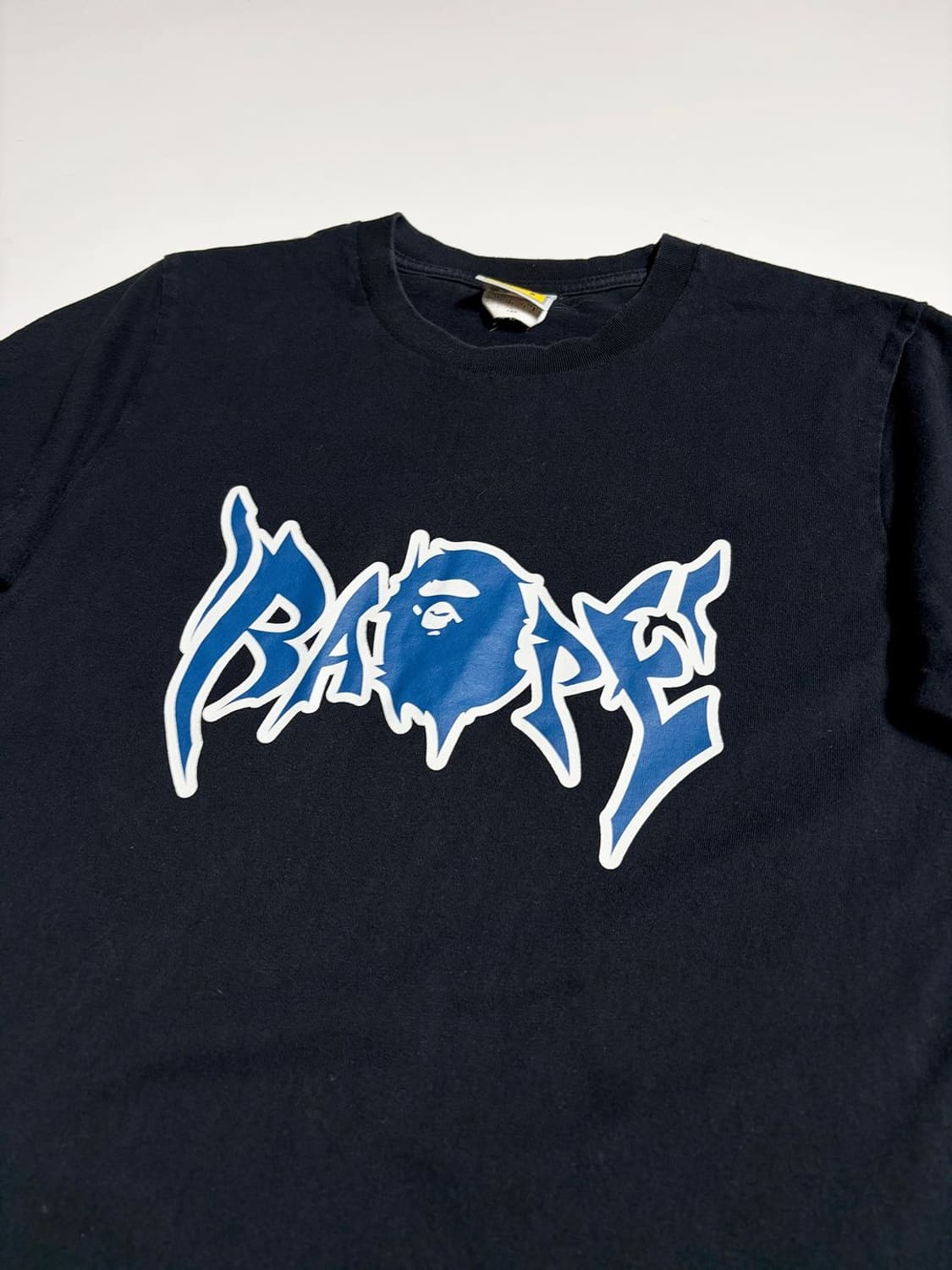 베이프 BAPE 그래피티 로고 블랙 코튼 반팔 티셔츠 R2348 상품이미지2