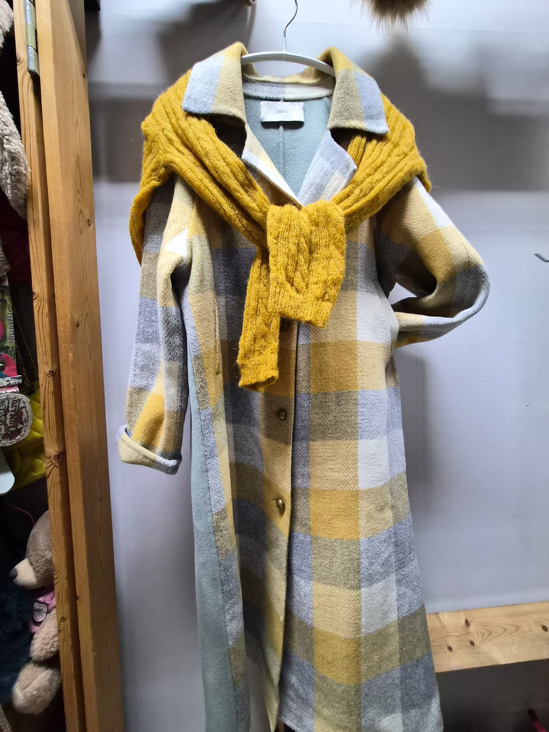 듀엘 핸드메이드 롱코트 .간절기봄코트 상품이미지3