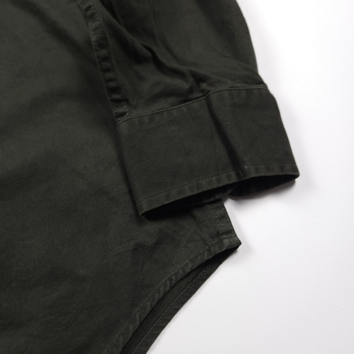 폴로 랄프로렌 포니 로고 카키 미니멀 셔츠(L) 상품이미지4