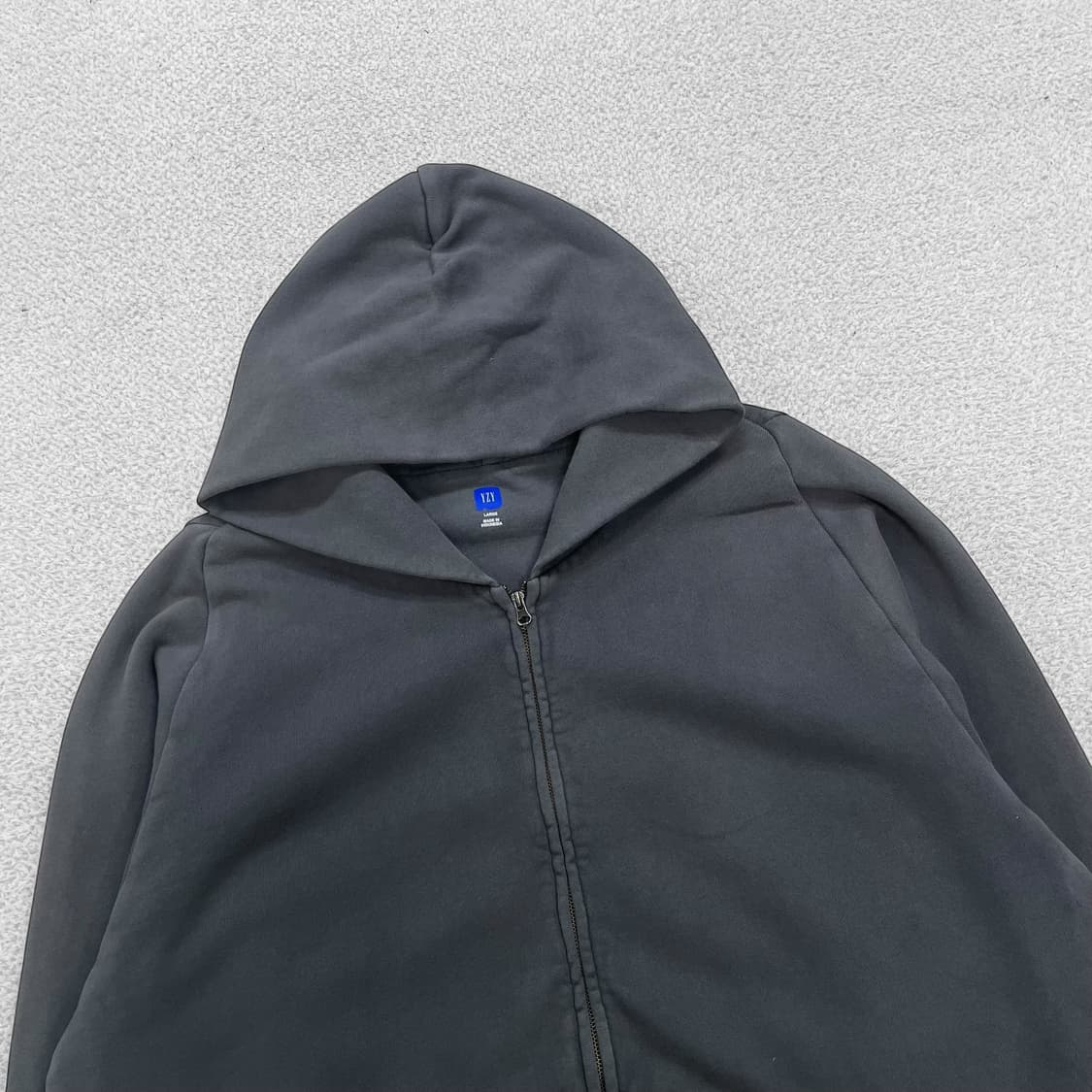 이지 갭 Yeezy gap 후드집업 다크 그레이 상품이미지2