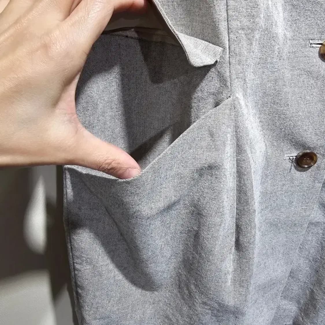 마쥬 그레이 린넨 자켓 상품이미지2