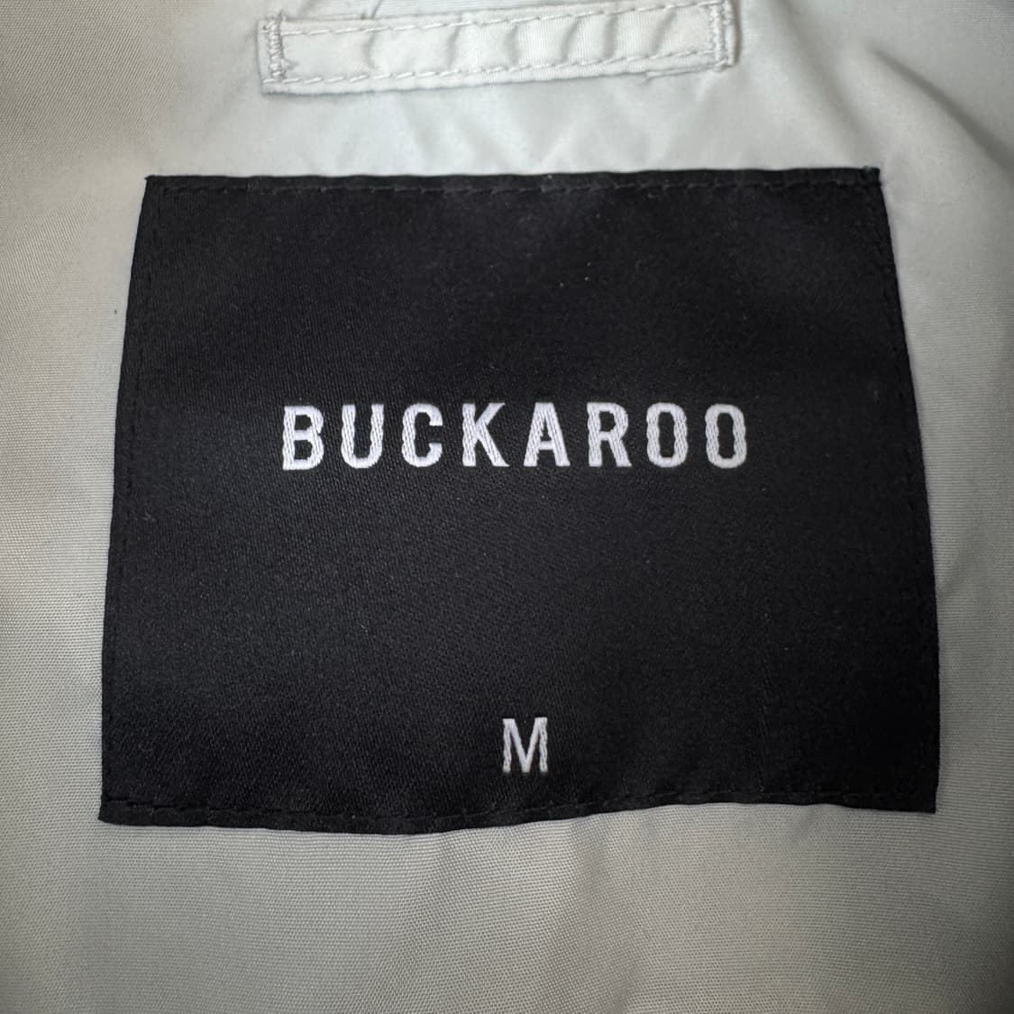 버커루 Y2K 나일론 바이커 자켓 화이트 상품이미지7