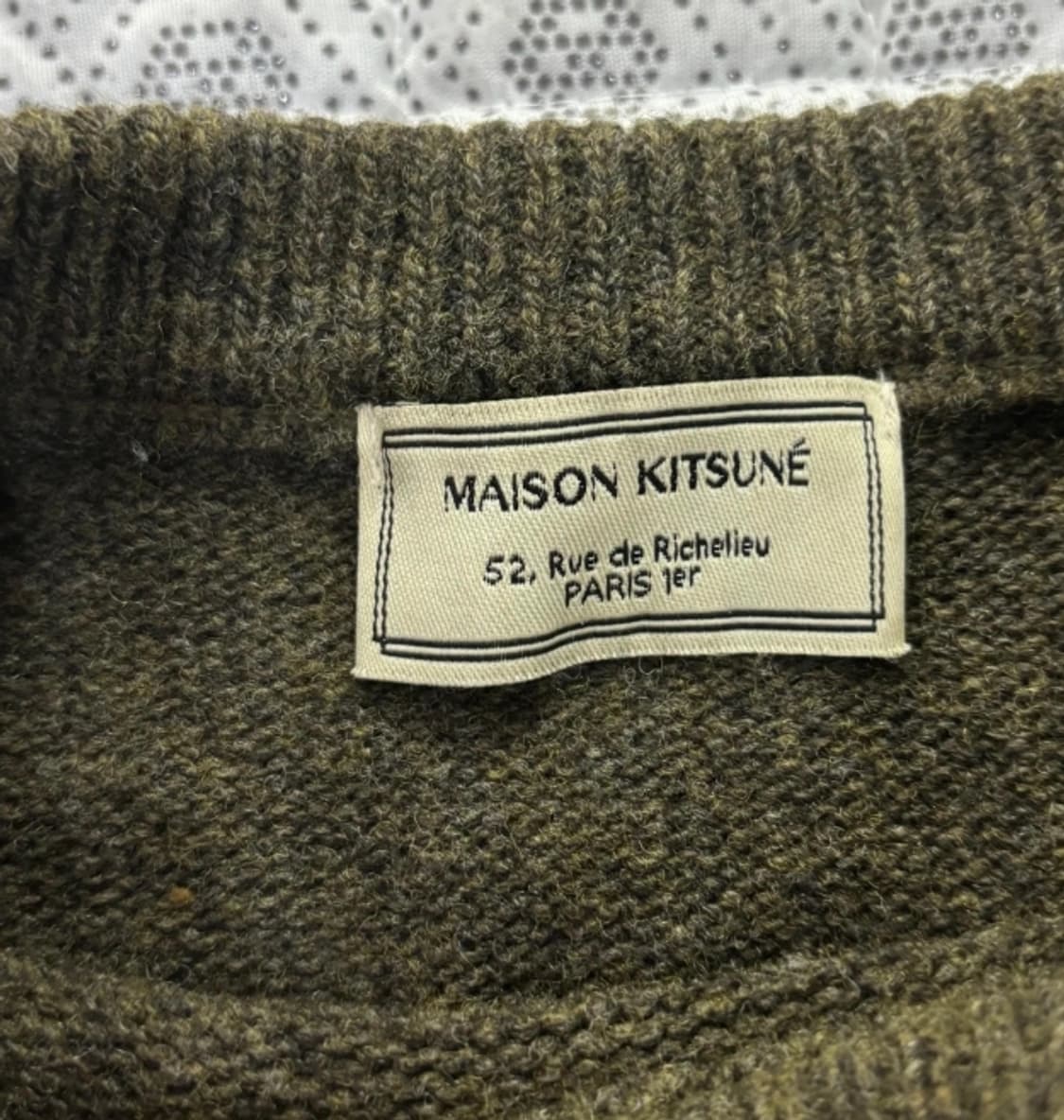 메종키츠네 폭스헤드 울 니트 105~110 상품이미지6