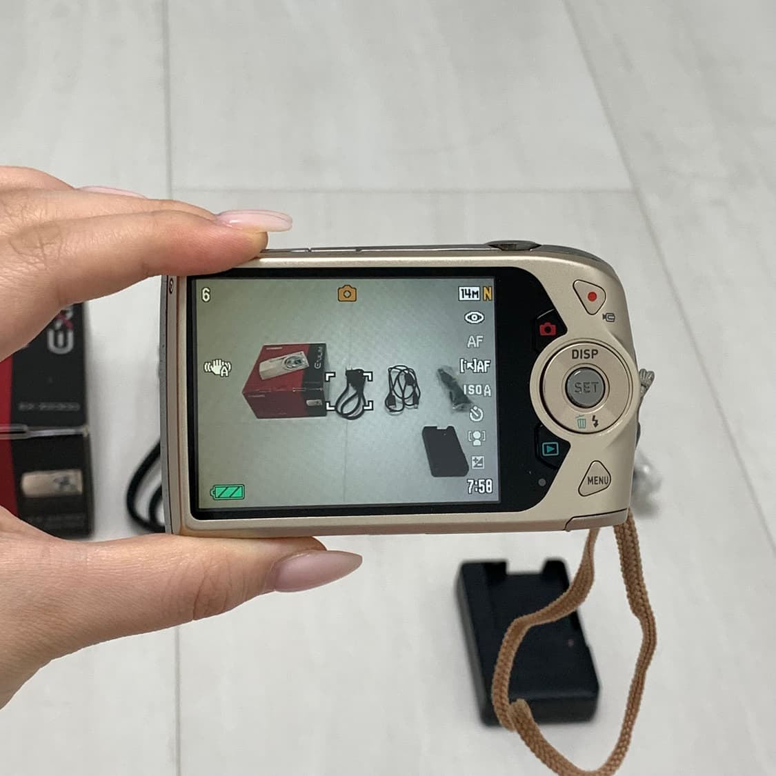 [풀박 재입고] casio ex-z2300 아일릿 모카 디카 카메라 상품이미지8