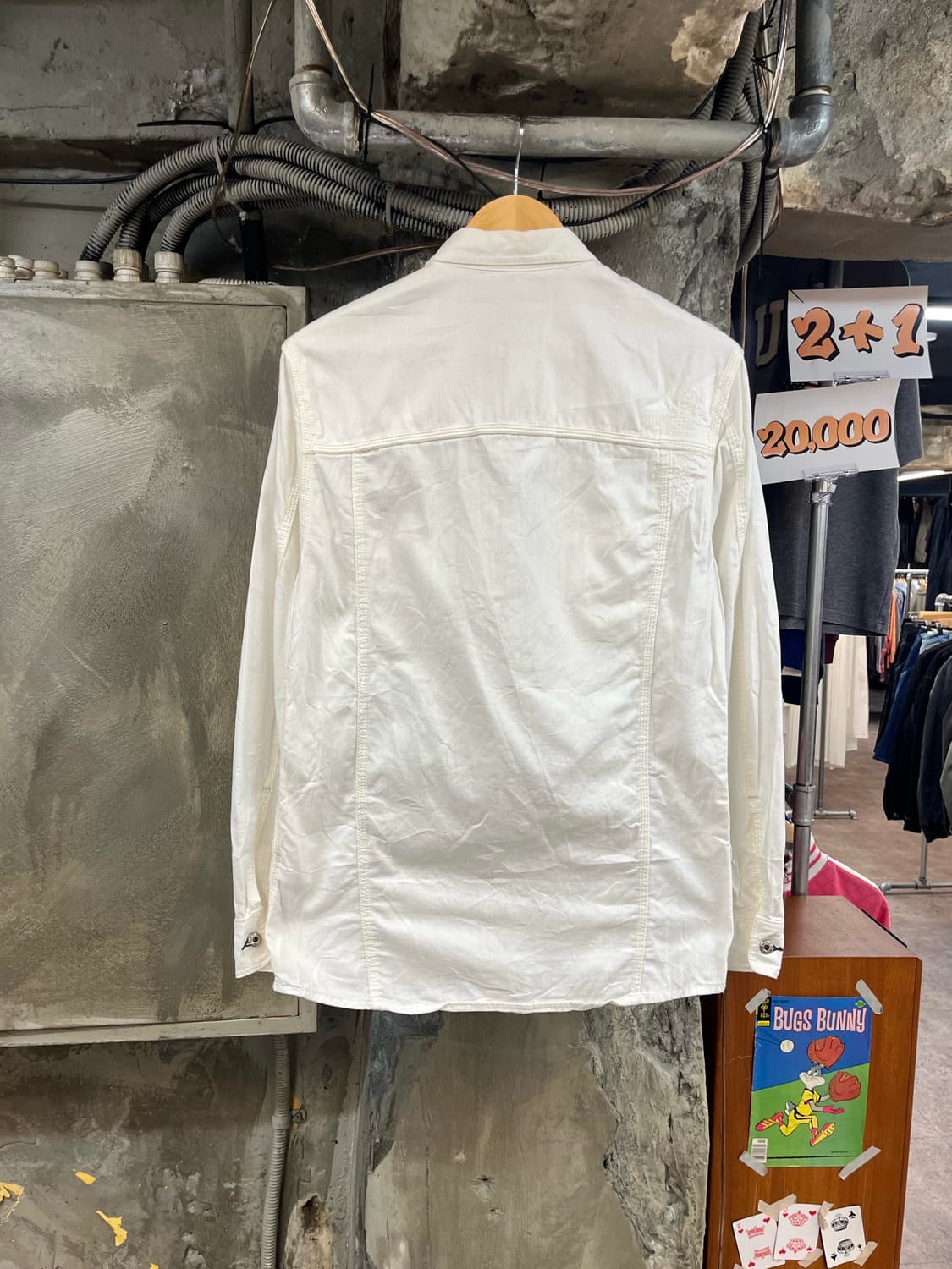 디젤 웨스턴 셔츠 화이트 #csz4167 상품이미지2