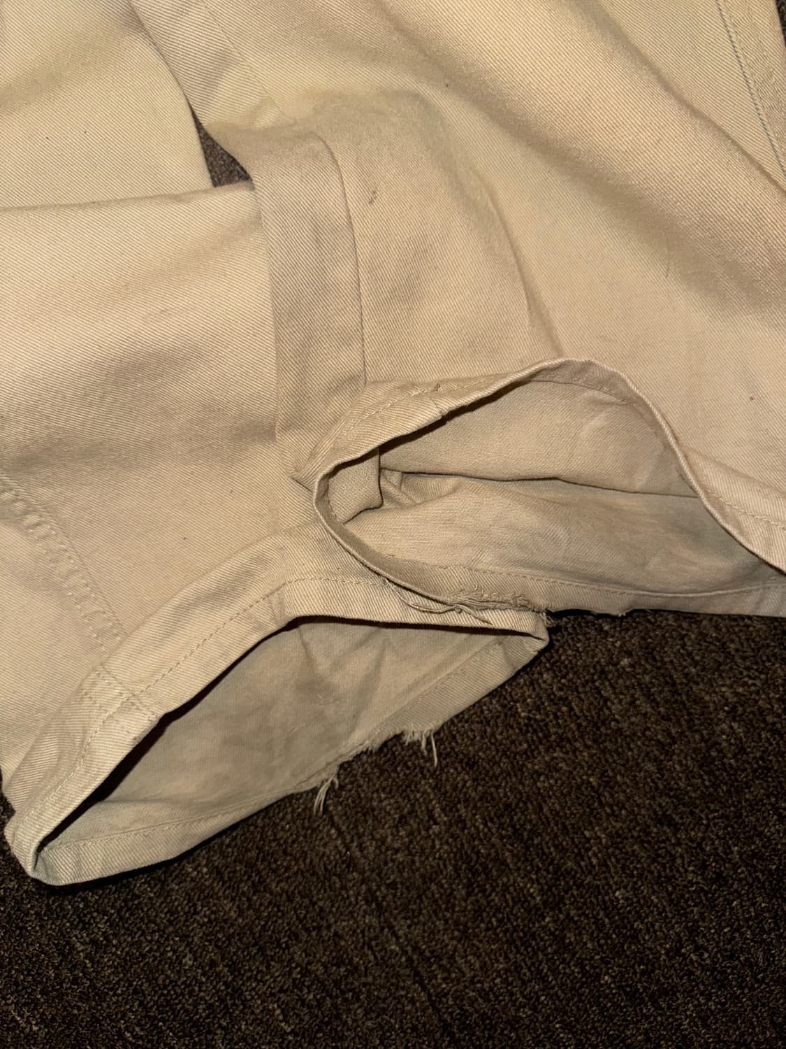 떠그클럽 Thug Pants 베이지 카펜터 팬츠 와이드핏 상품이미지5