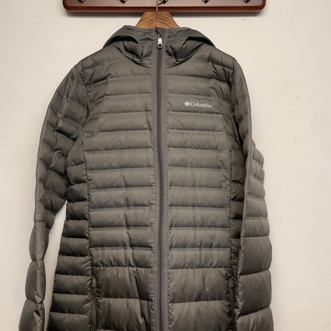 컬럼비아 (우먼) 그레이 650필 경량 덕 다운 롱 패딩  상품이미지3
