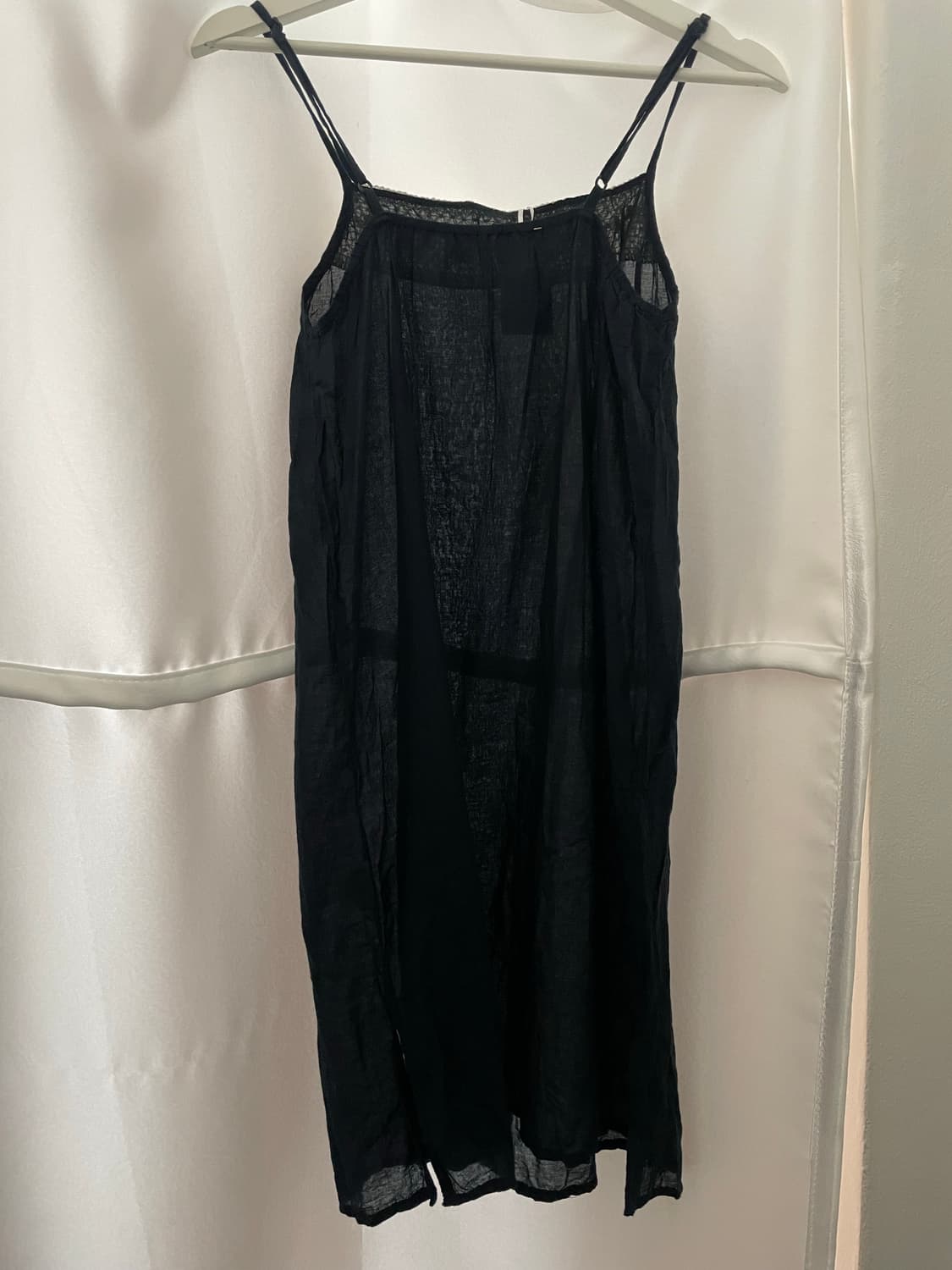 블랙 레이스 나시 원피스 상품이미지2