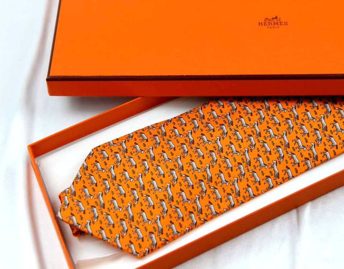 에르메스 9.2cm A+등급 남자 명품 넥타이 상품이미지2