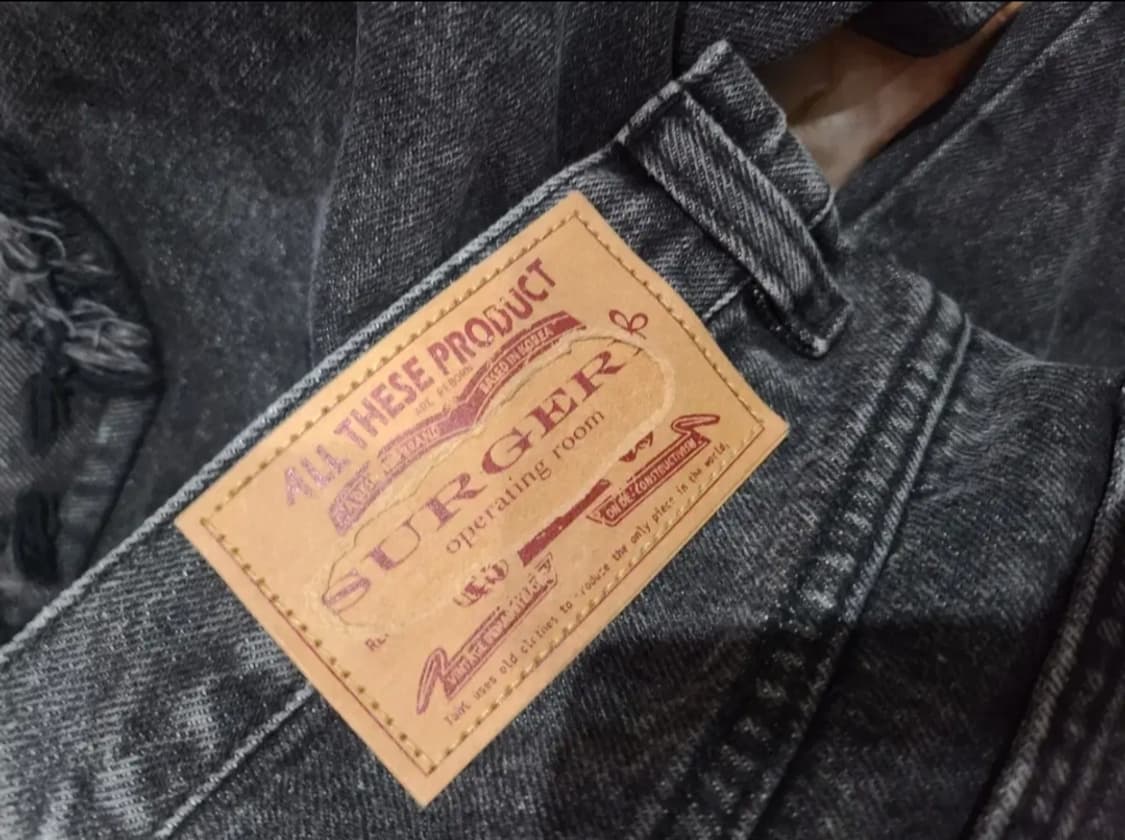 써저리 클로버 로고 패치 데님팬츠  상품이미지5